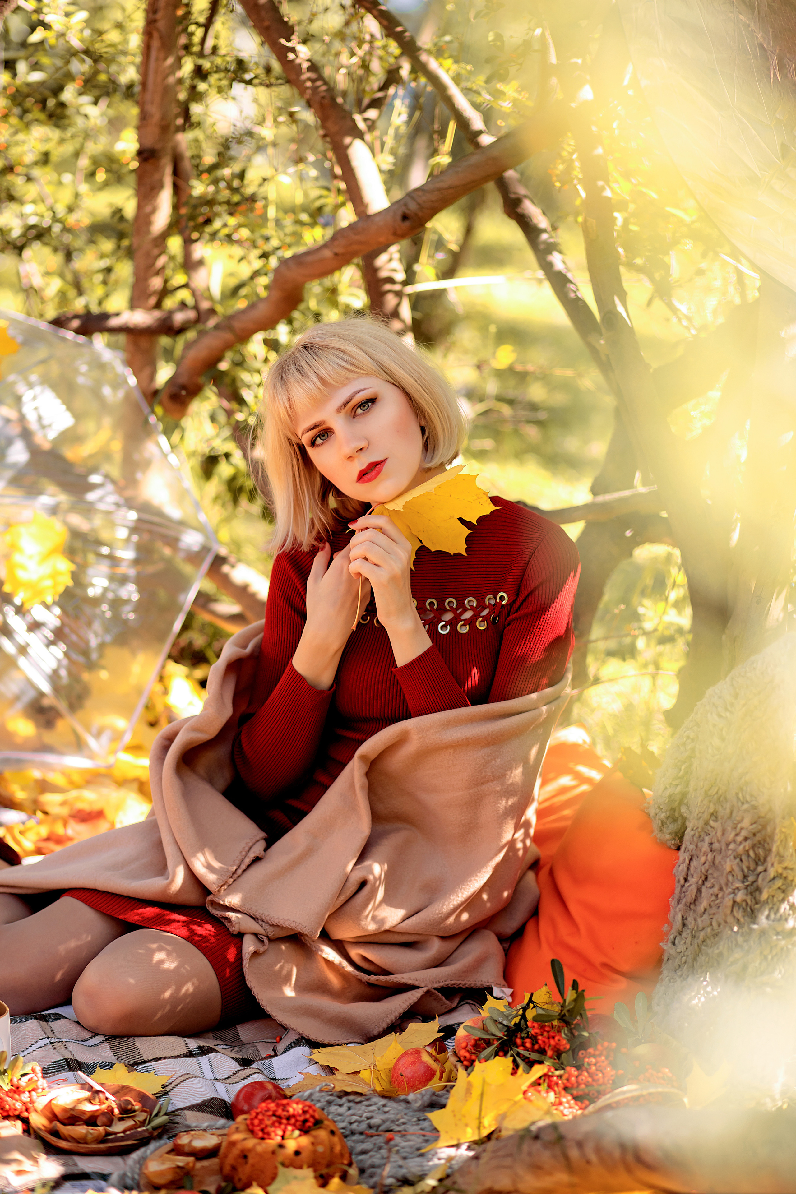 Осенний пикник. Ксения. Фотограф Москва. Семейные и индивидуальные фотосессии в Москве