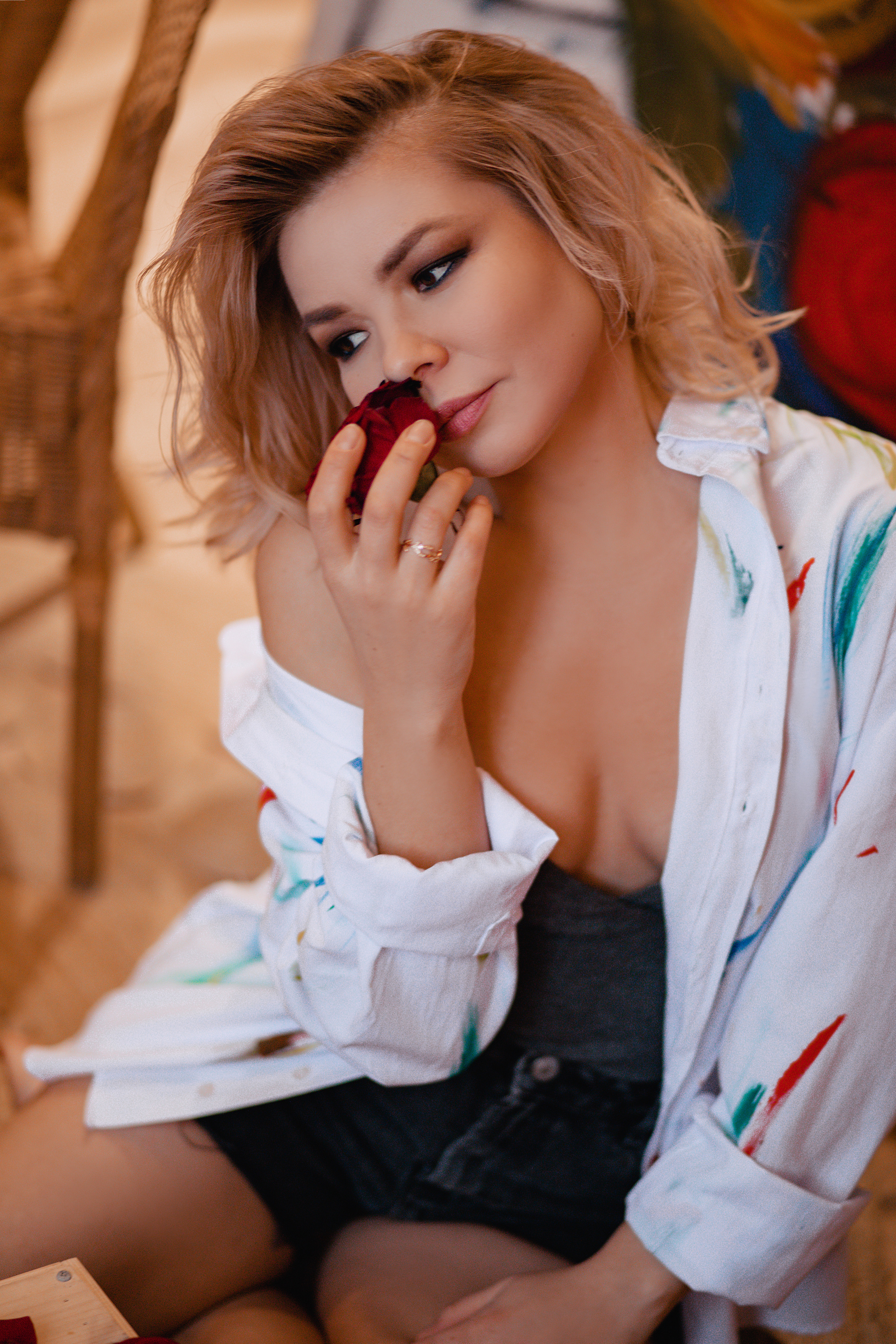 Ольга. Съемка с красками. Фотограф Москва. Семейные и индивидуальные фотосессии в Москве