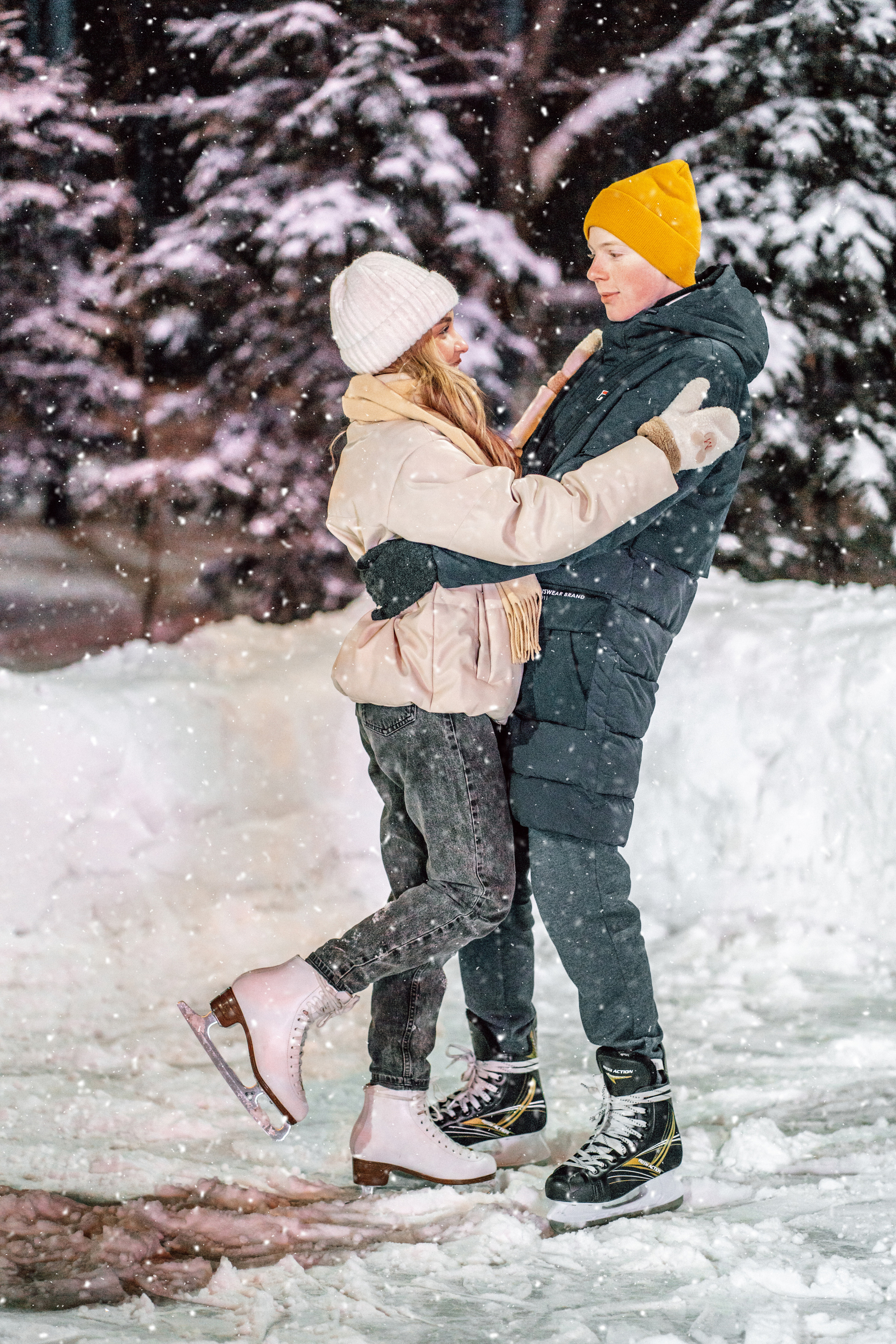 Каток на набережной. Семейный фотограф в Москве и МО Митус Валентина
