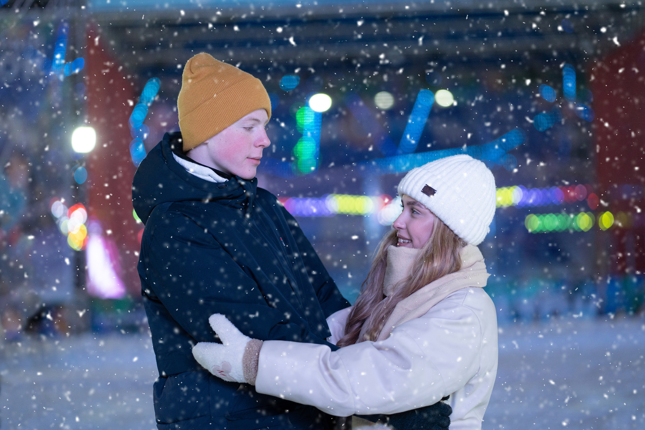 Каток на набережной. Семейный фотограф в Москве и МО Митус Валентина