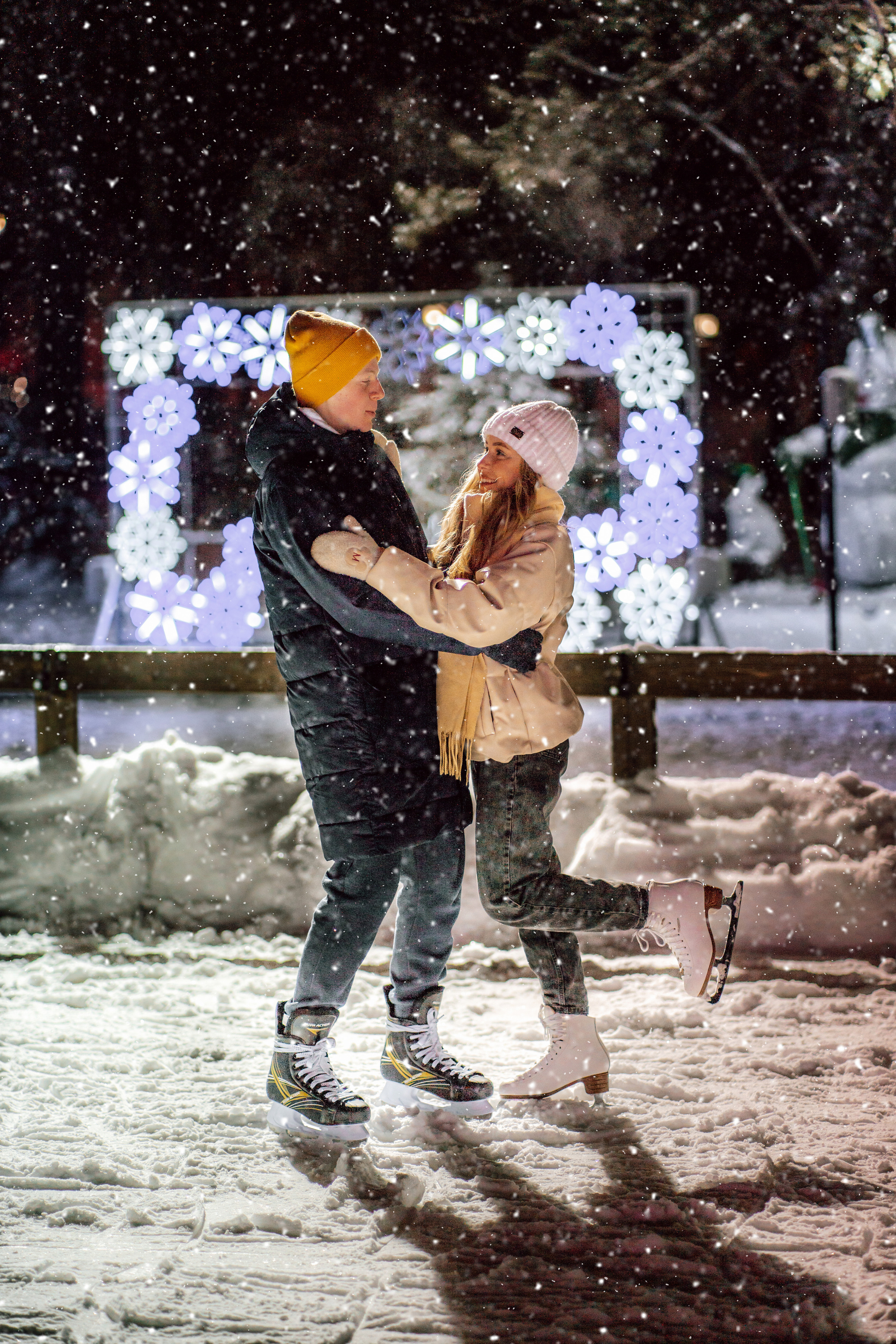 Каток на набережной. Семейный фотограф в Москве и МО Митус Валентина