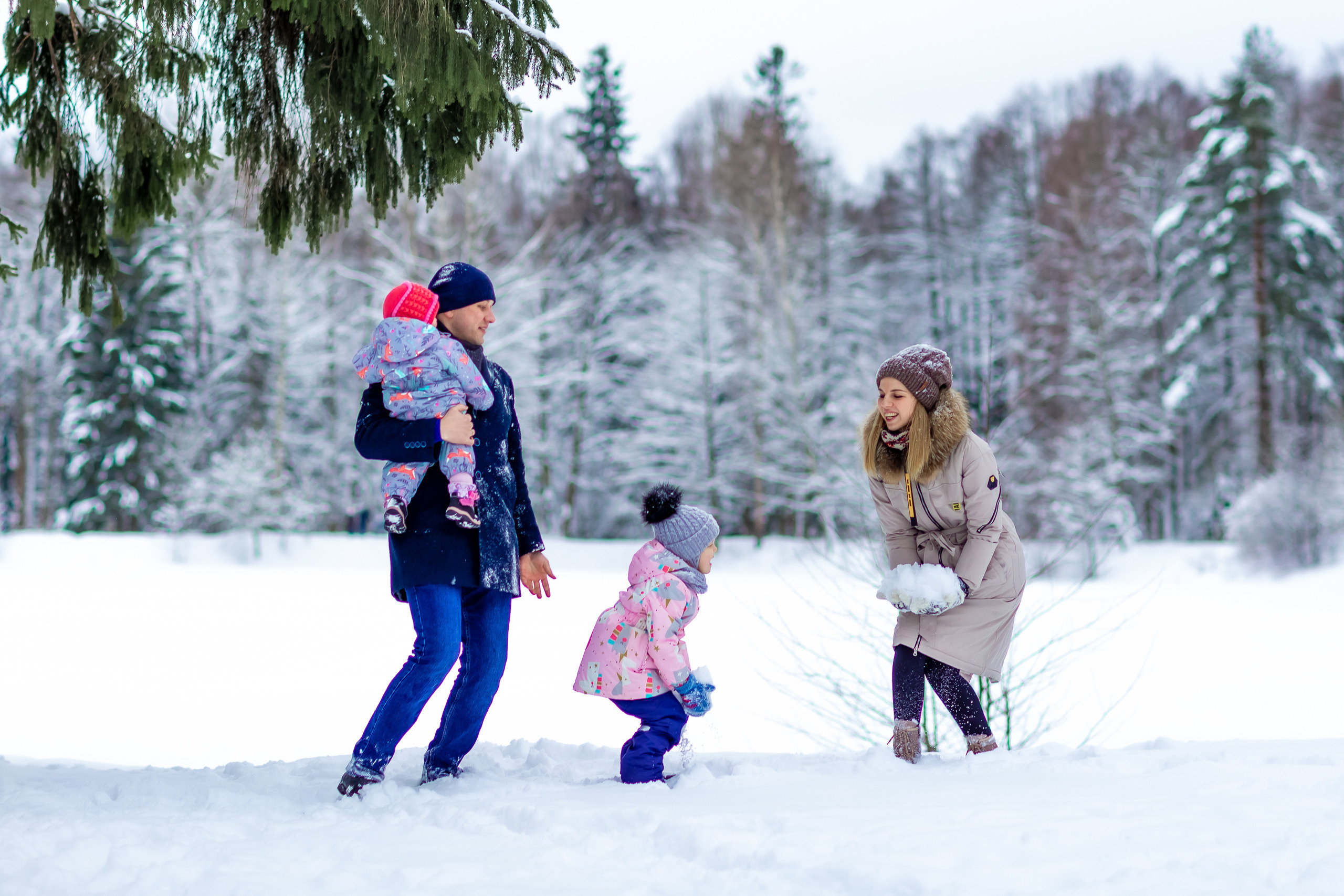 Зимняя фотосессия в Шуваловском парке. Репортажный, семейный, свадебный фотограф Санкт-Петербург Ольга Лесюк