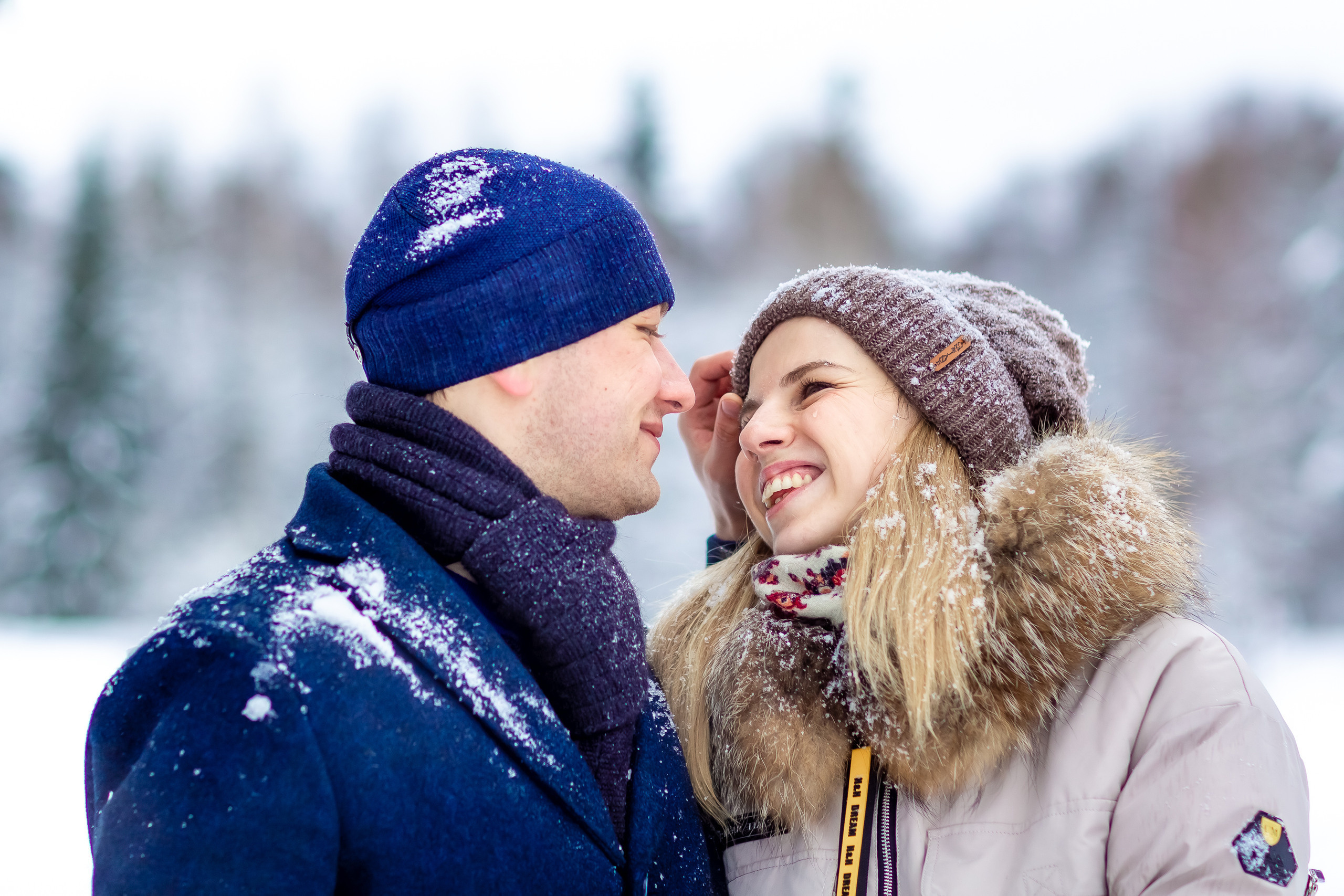 Зимняя фотосессия в Шуваловском парке. Репортажный, семейный, свадебный фотограф Санкт-Петербург Ольга Лесюк