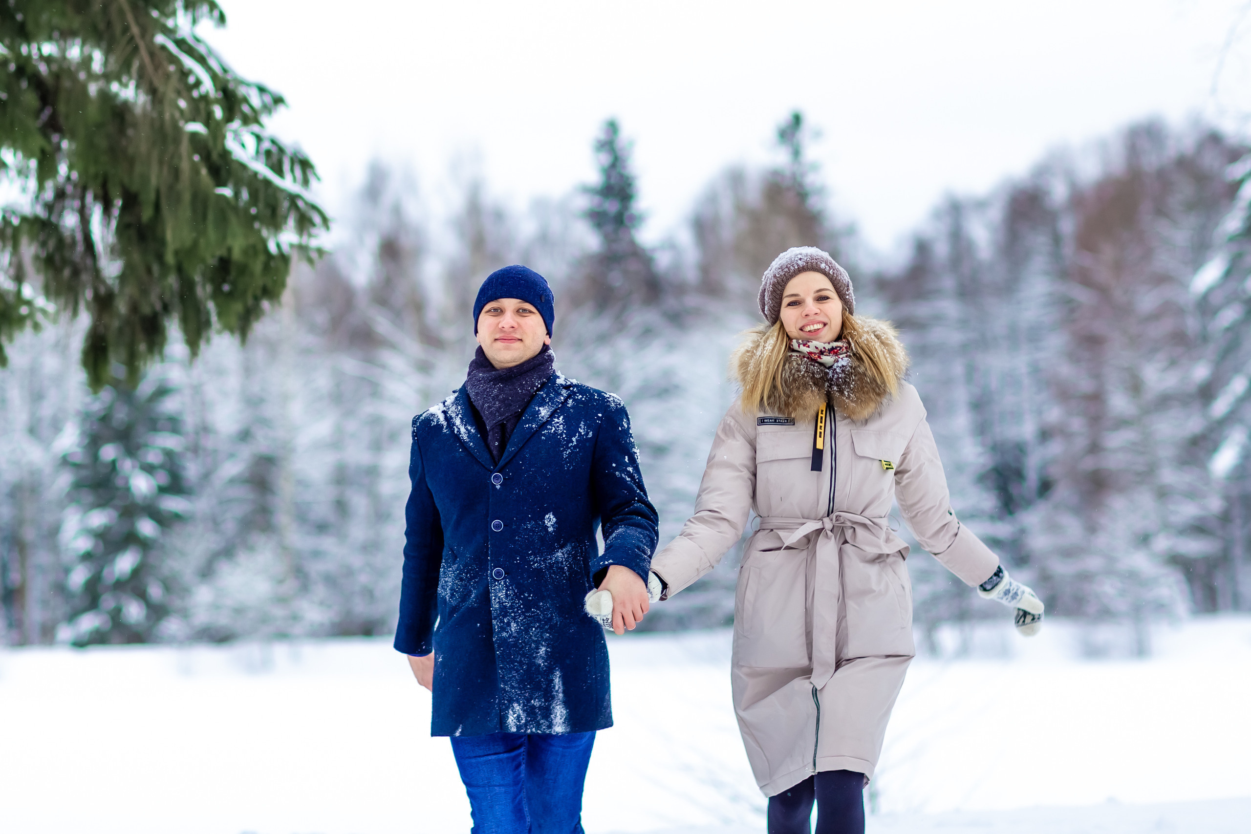 Зимняя фотосессия в Шуваловском парке. Репортажный, семейный, свадебный фотограф Санкт-Петербург Ольга Лесюк