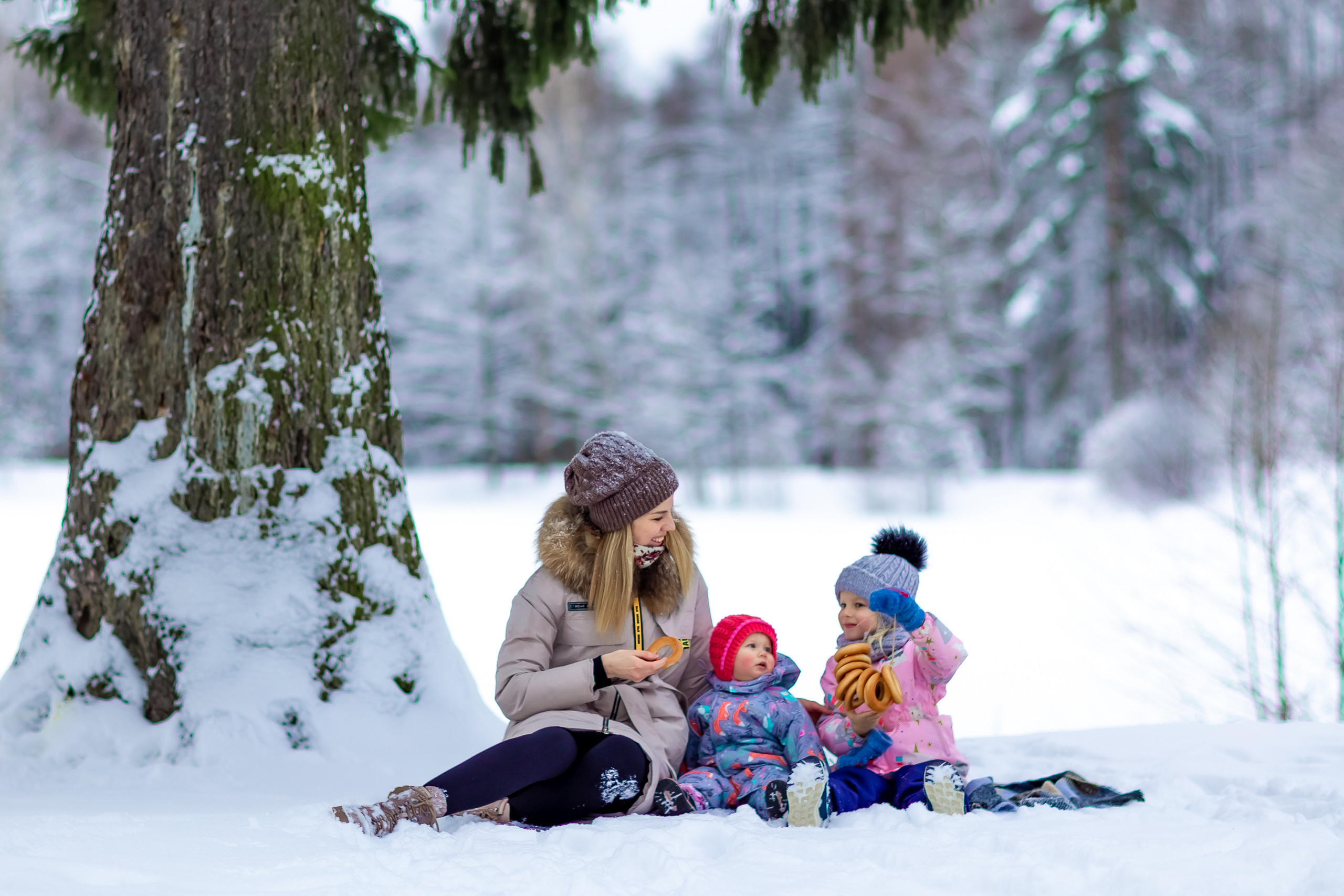 Зимняя фотосессия в Шуваловском парке. Репортажный, семейный, свадебный фотограф Санкт-Петербург Ольга Лесюк