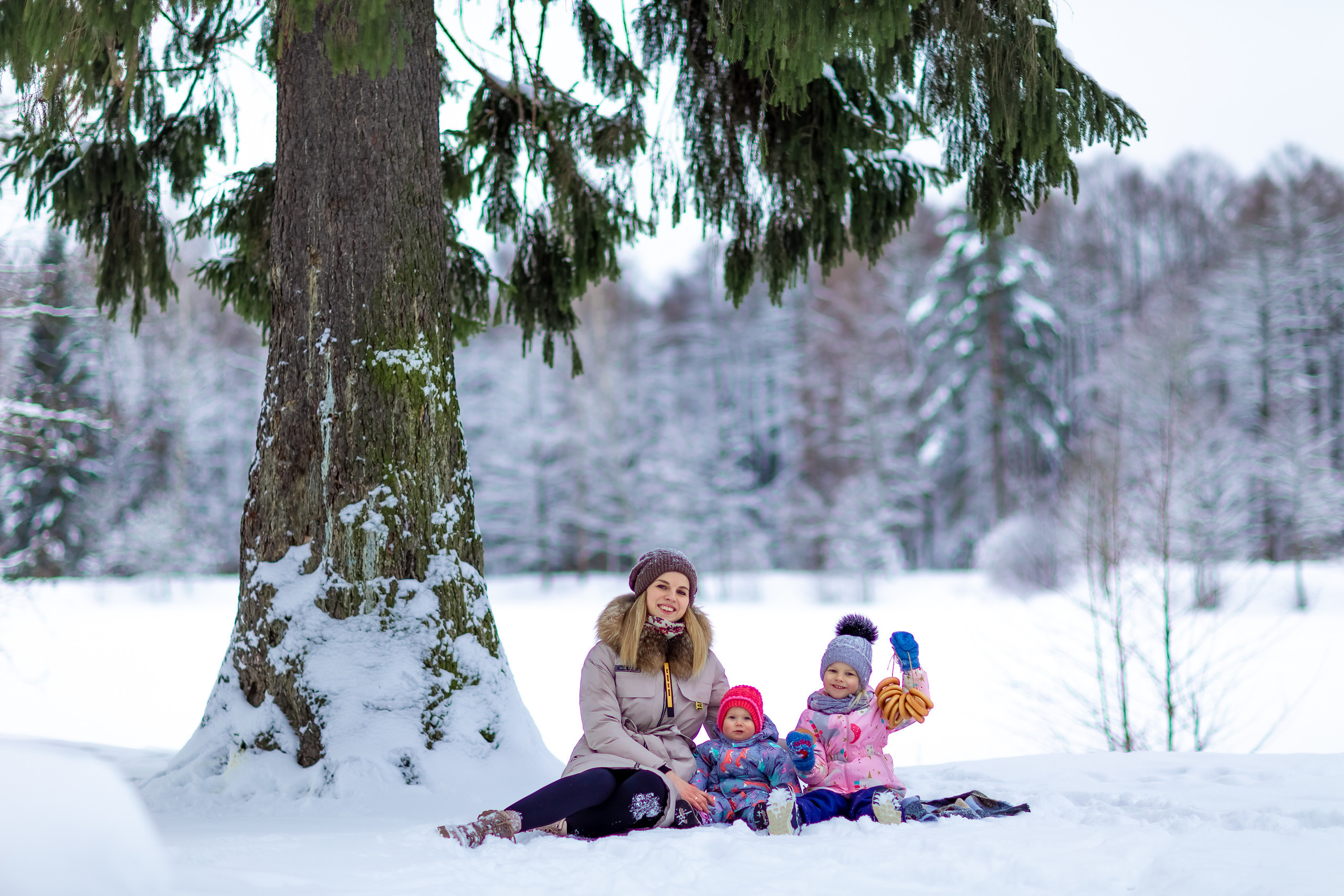 Зимняя фотосессия в Шуваловском парке. Репортажный, семейный, свадебный фотограф Санкт-Петербург Ольга Лесюк