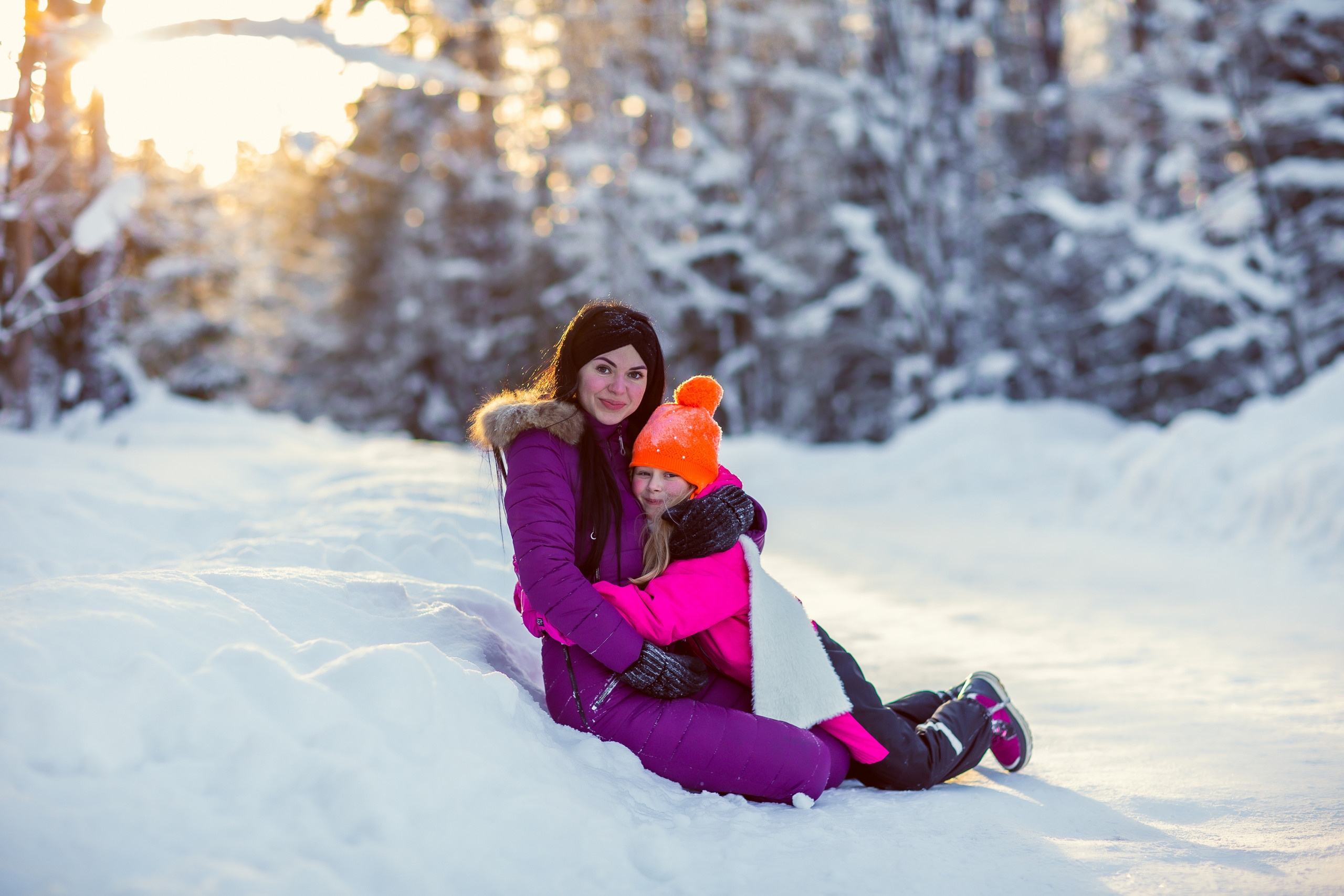 Зимняя фотосессия с Хаски. Репортажный, семейный, свадебный фотограф Санкт-Петербург Ольга Лесюк