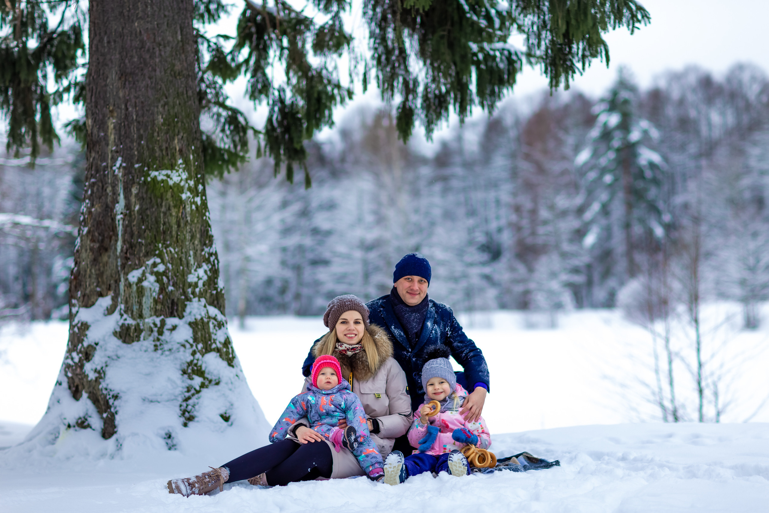 Зимняя фотосессия в Шуваловском парке. Репортажный, семейный, свадебный фотограф Санкт-Петербург Ольга Лесюк