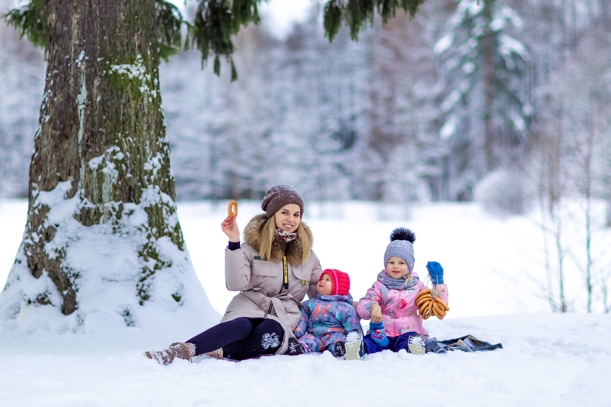 Зимняя фотосессия в Шуваловском парке. Репортажный, семейный, свадебный фотограф Санкт-Петербург Ольга Лесюк