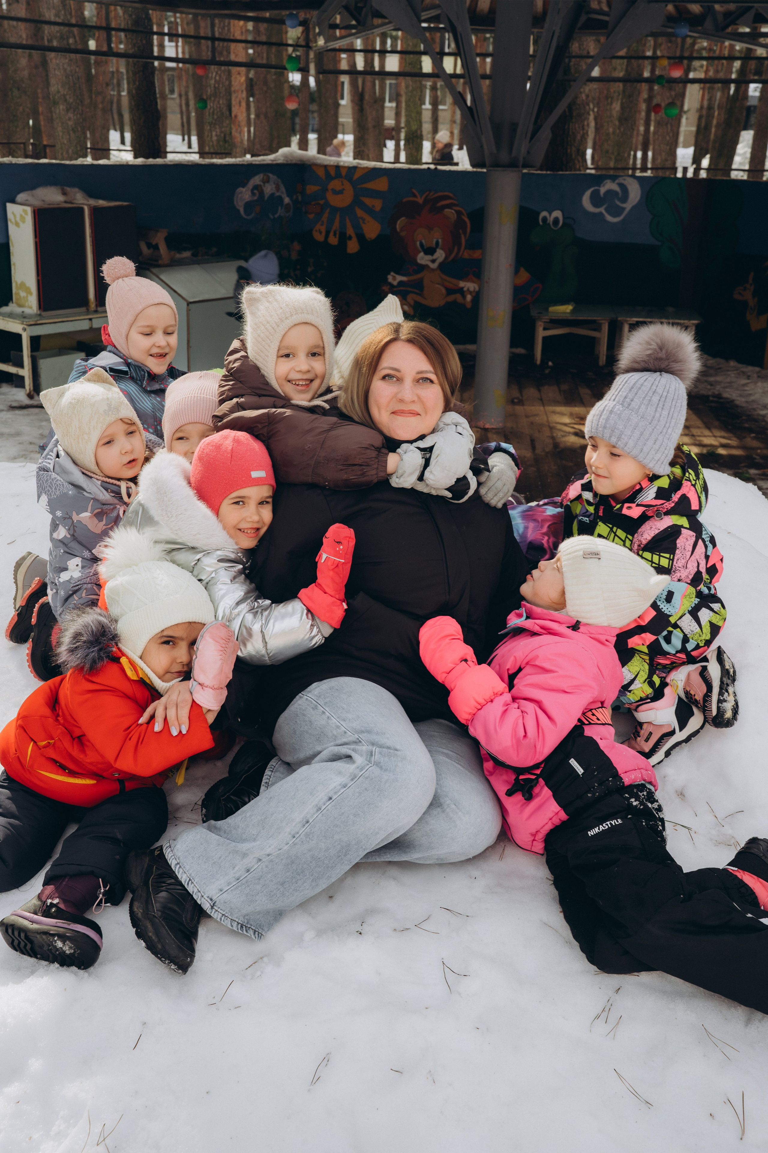Репортаж в саду. Семейный фотограф • Домашние съемки в Нижнем Новгороде