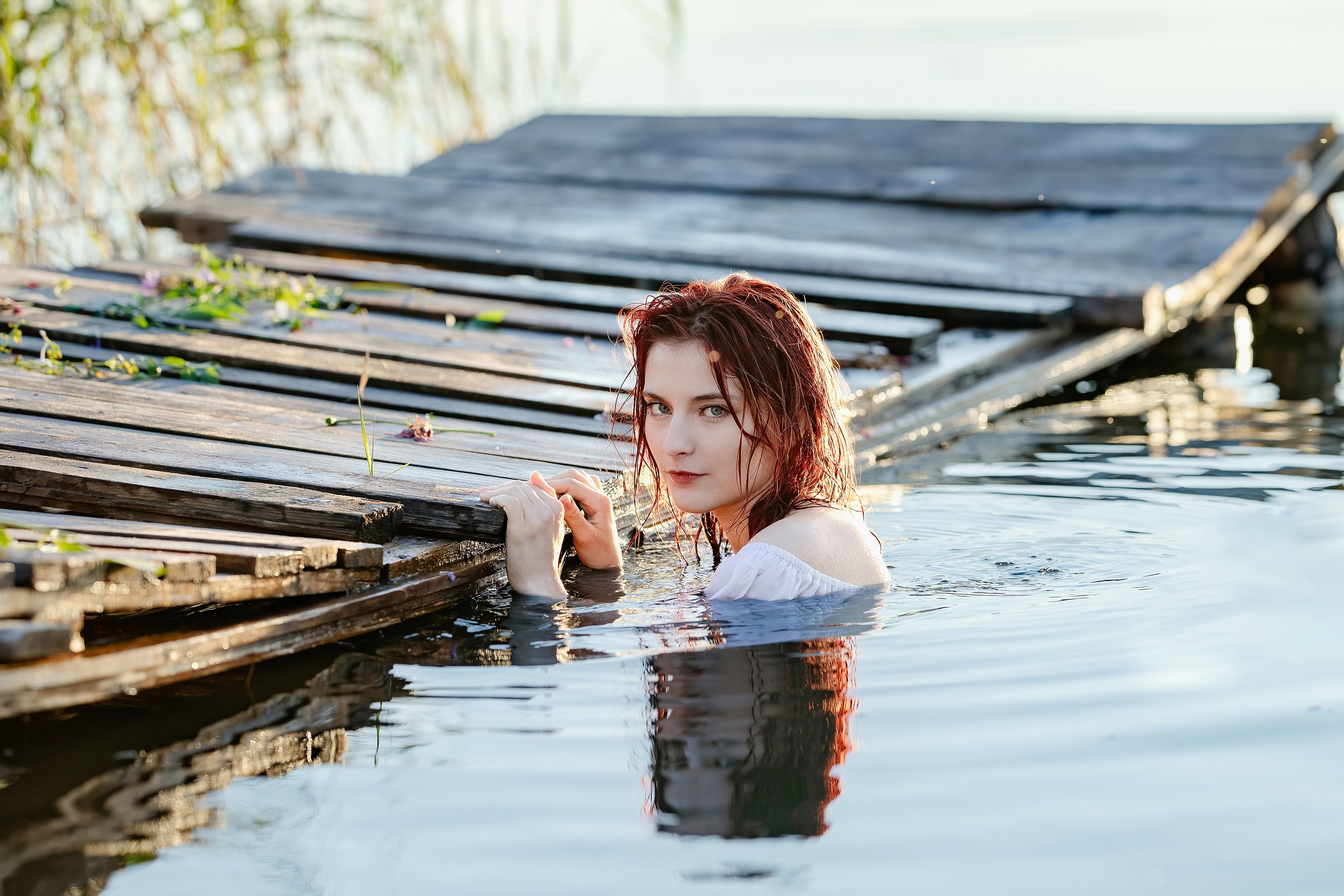 Творческая съемка на озере. Фотограф Минск Елена Украинец