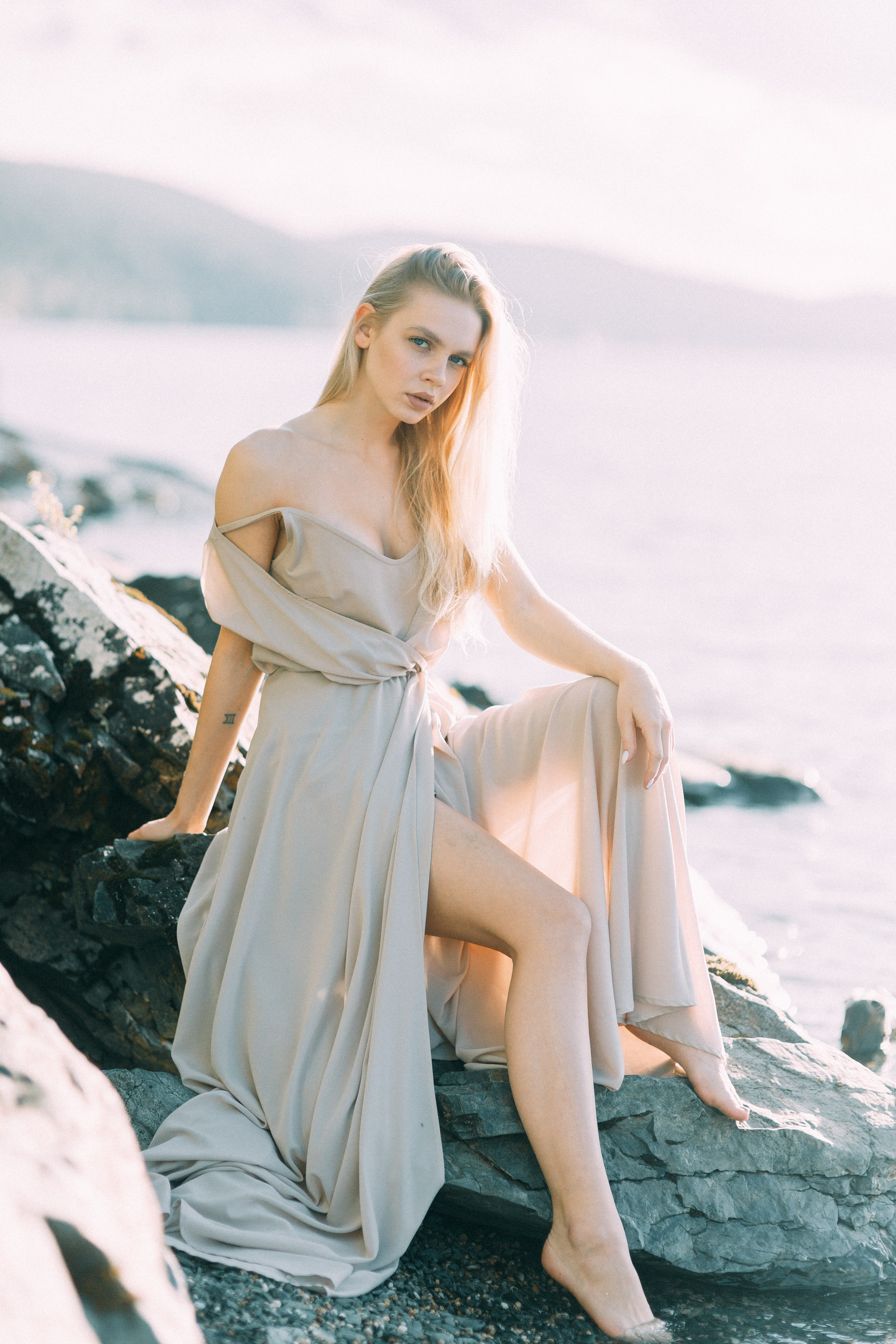 Закатная съемка на озере Тургояк