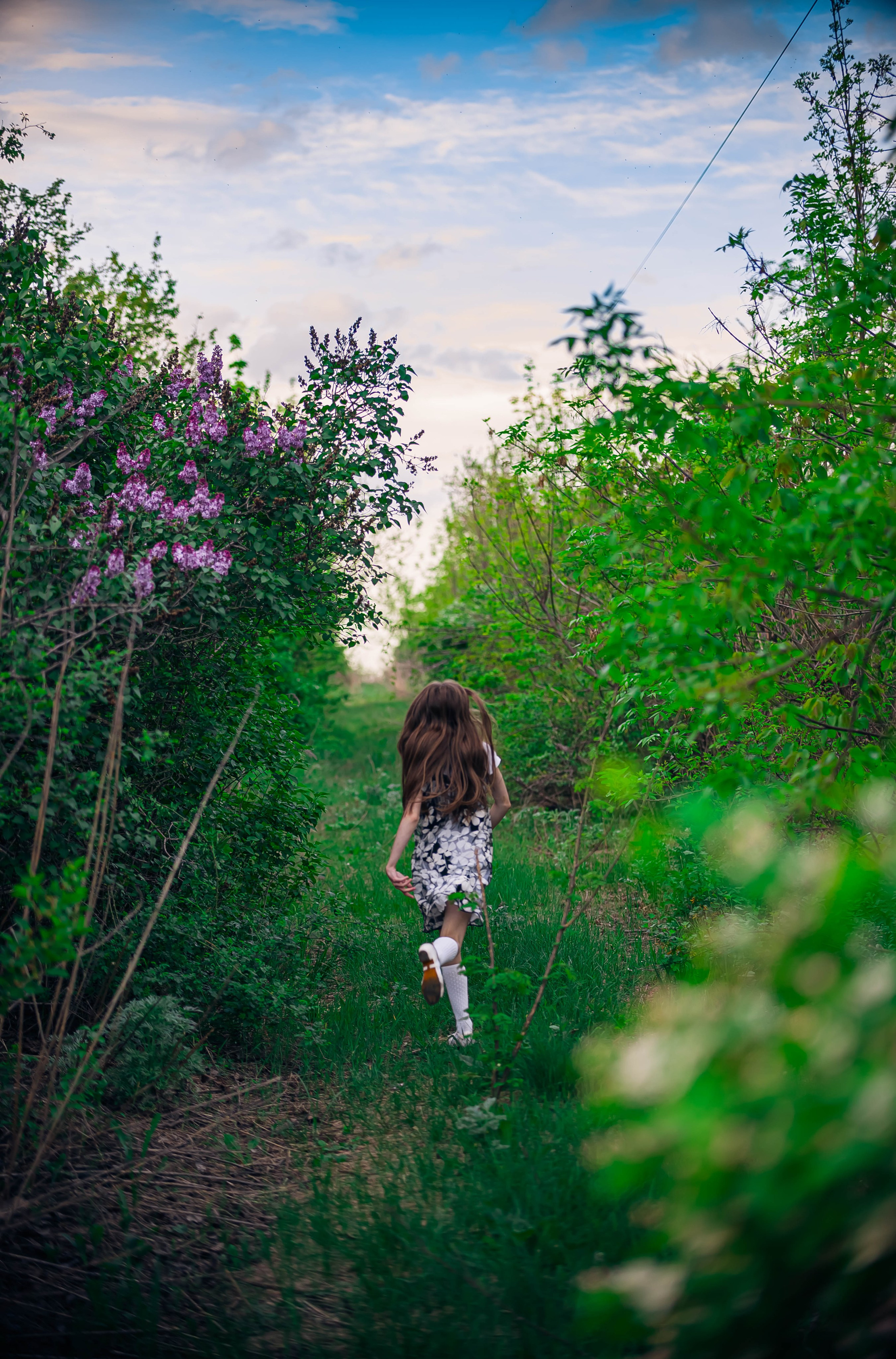 Анютка в сиреньке. Арт-фотограф Евгений Матвиенко
