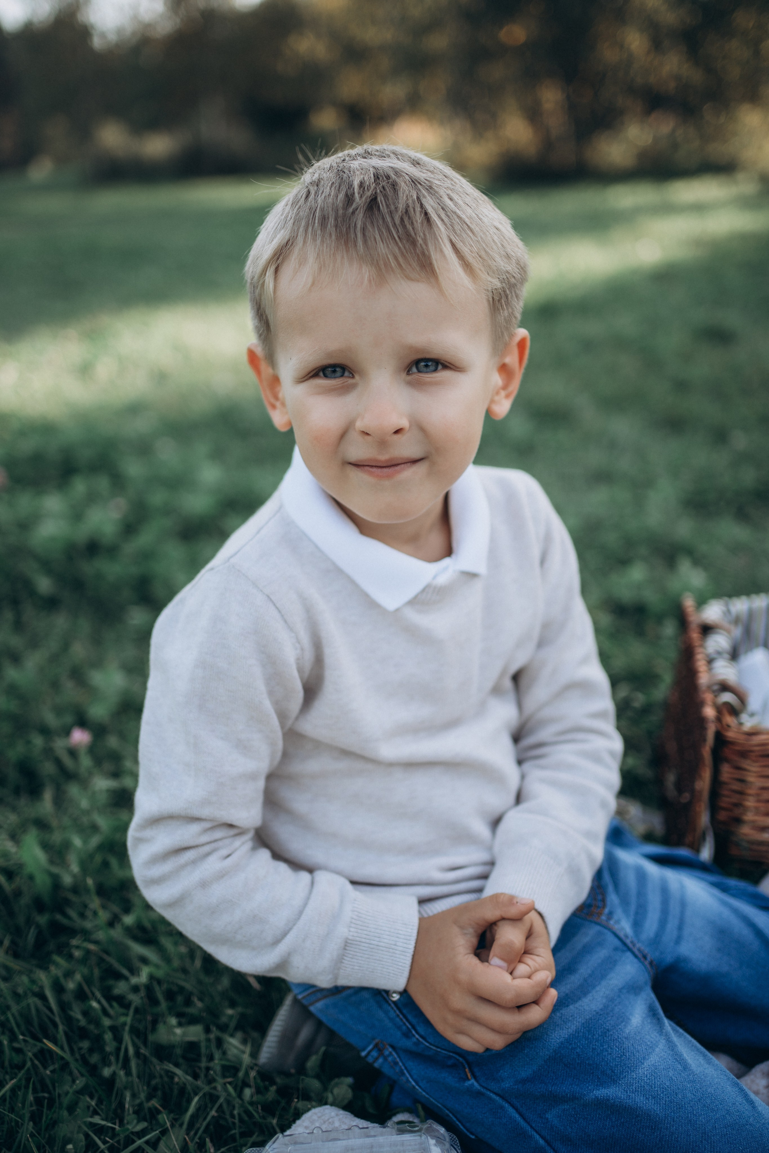 Прогулка в парке. Фотограф новорожденных и малышей до года в Москве Анастасия Соколова