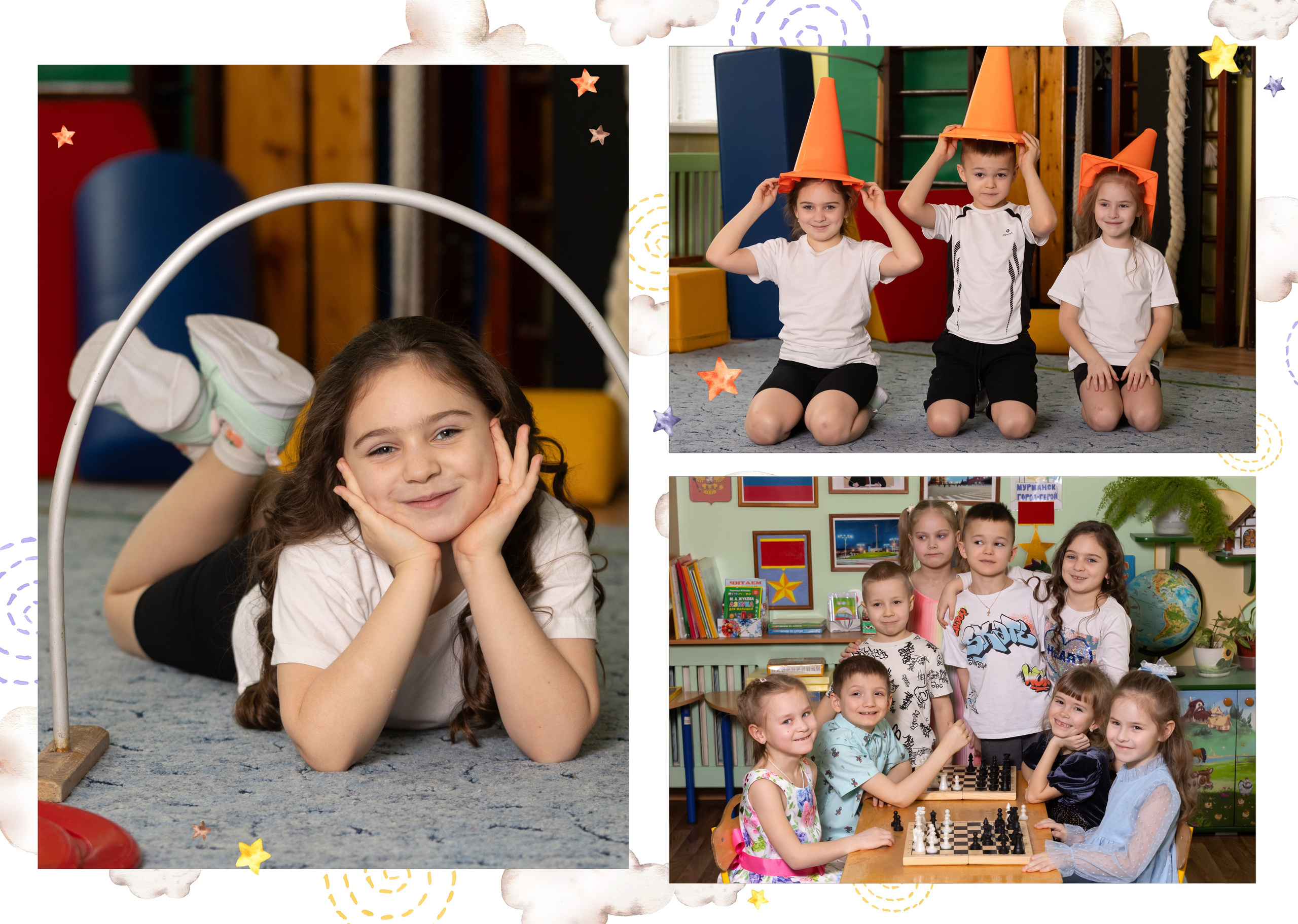 Детские сады. Выпускные альбомы. Детская сюжетная съемка