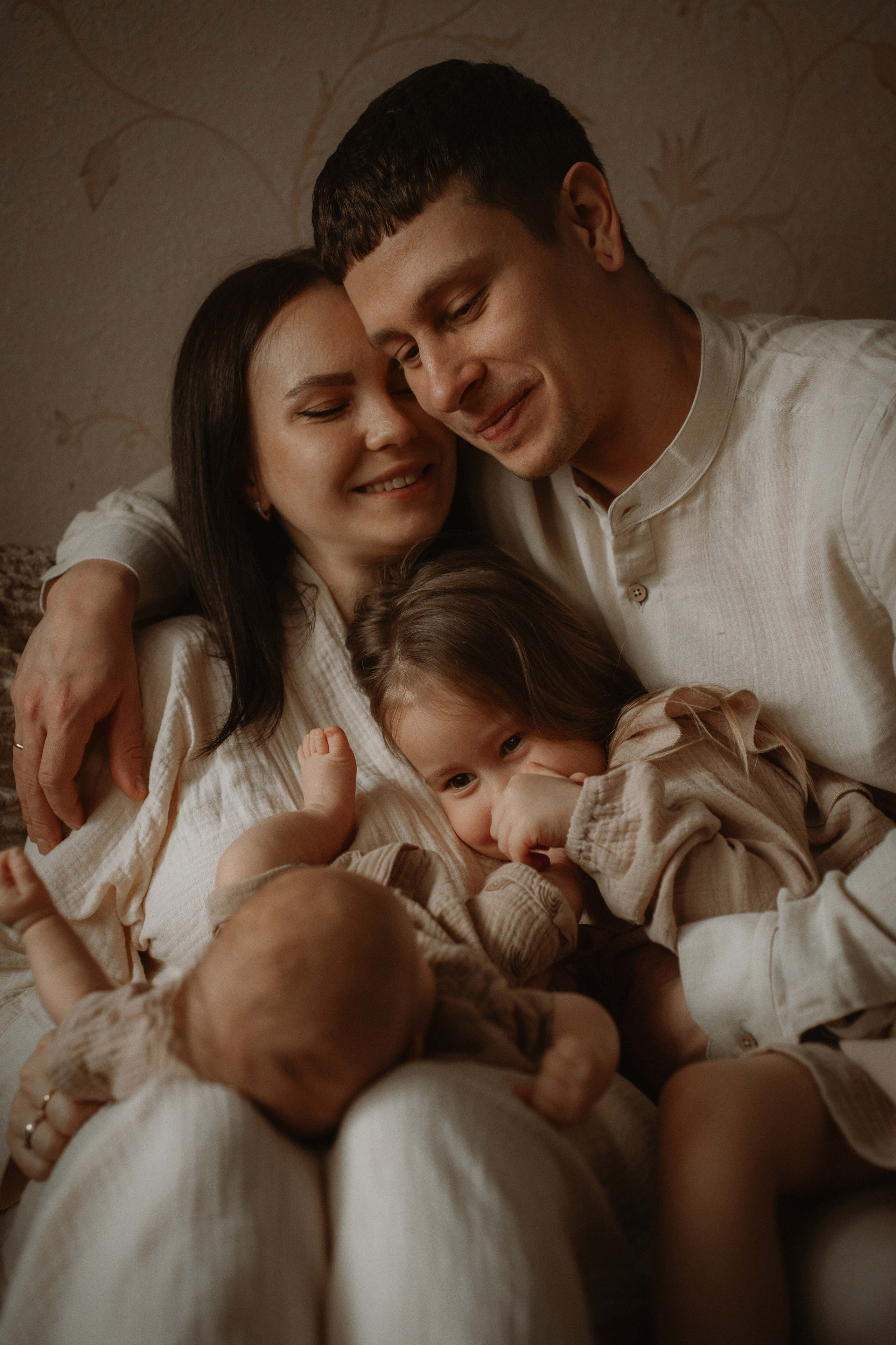 Ваня, Лера, Алиса и Кирюша. Семейный фотограф • Домашние съемки в Нижнем Новгороде
