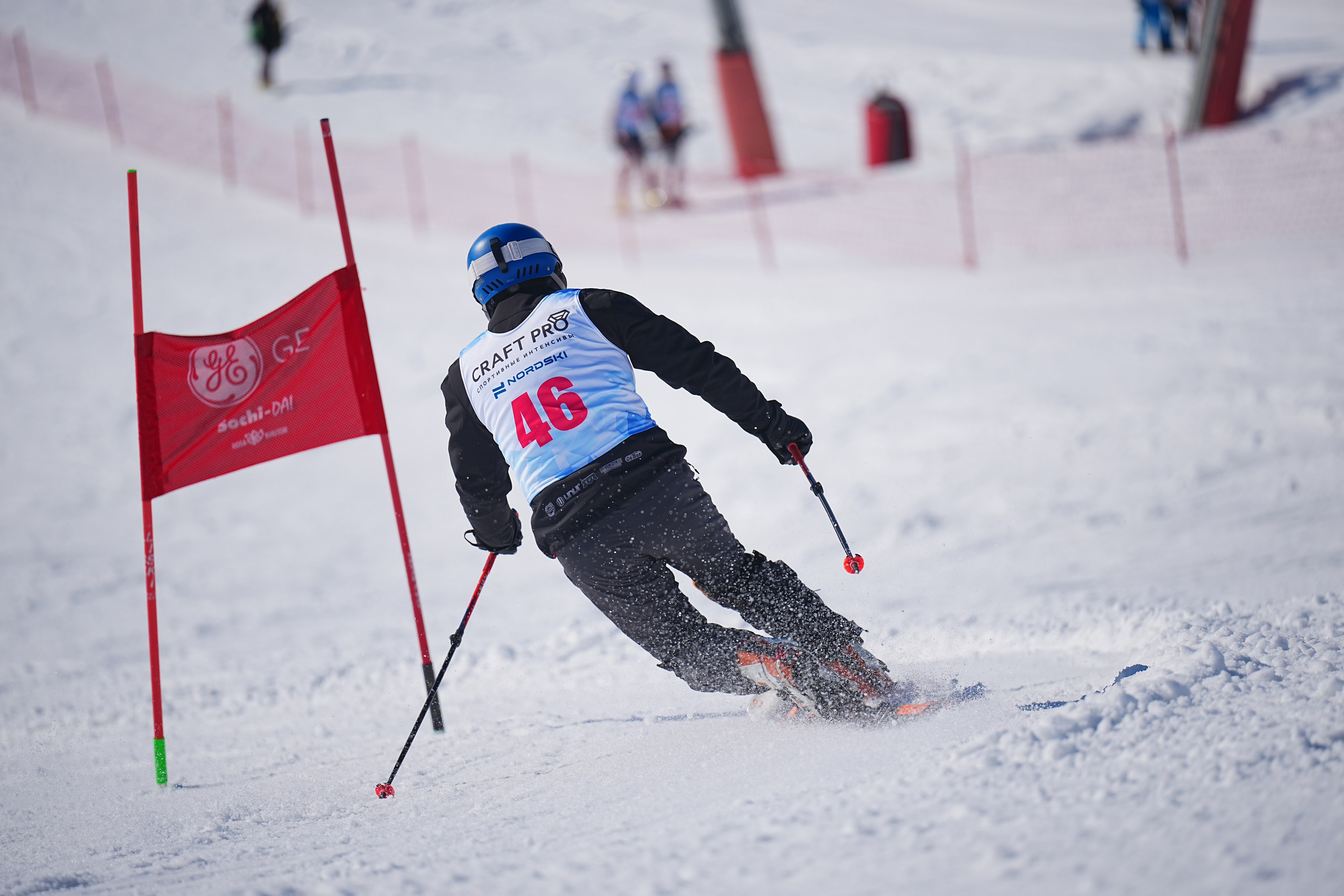Шуколово. Открытое Первенство МФТИ по горным лыжам. GS, Telemark, 2024. Фотограф Студитский Евгений
