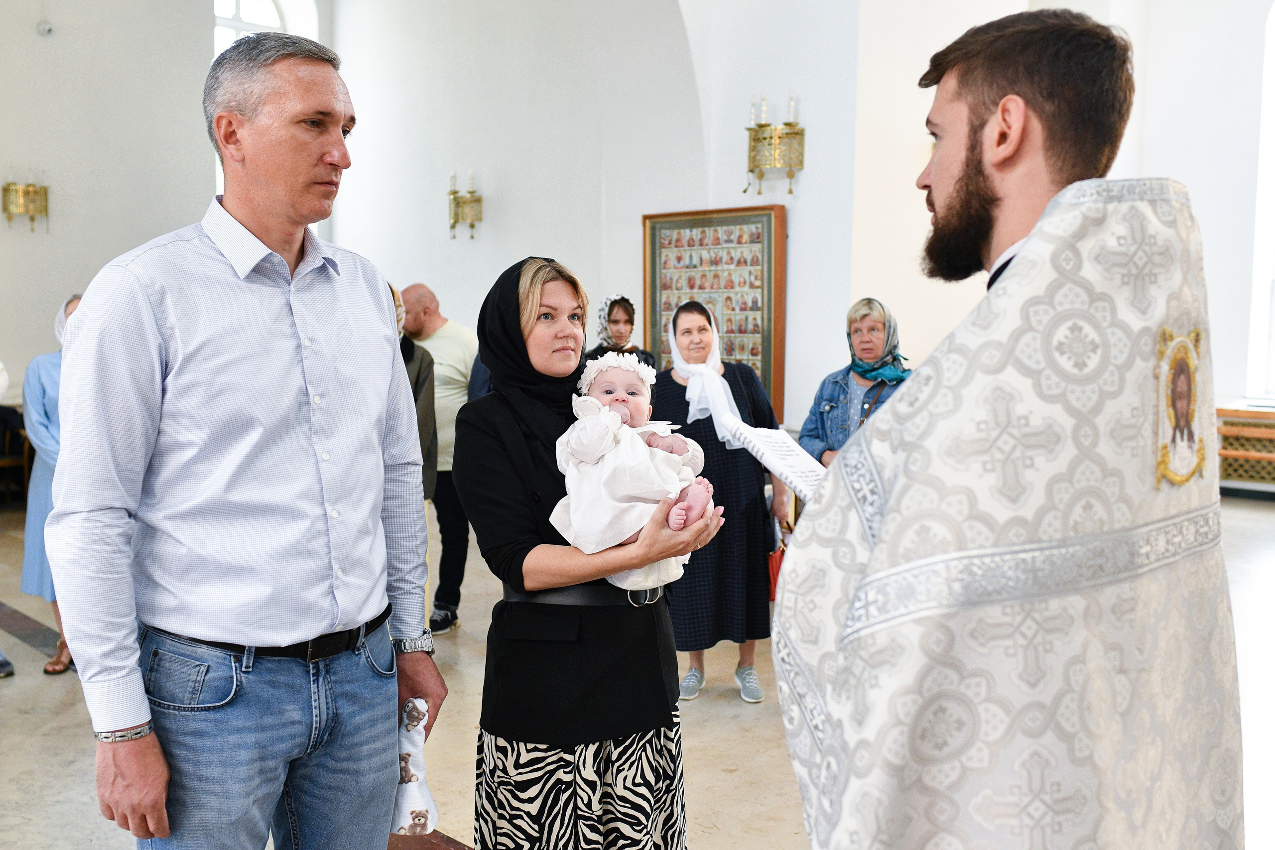 Крещение Александры. Храм Николая Чудотворца в Отрадном. Фотограф Крещения и Венчания в Москве и МО