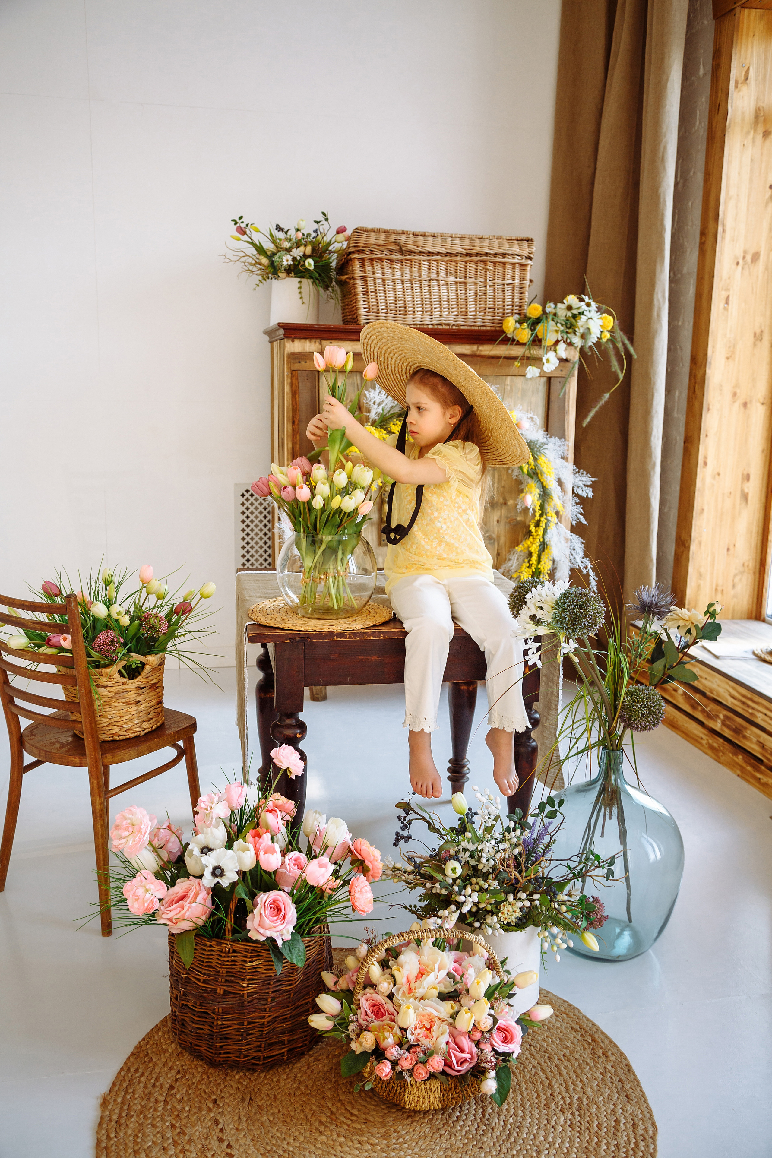 Яна и Аня (фотодень «Весна»). Фотограф новорожденных Тверь Диана Муляева