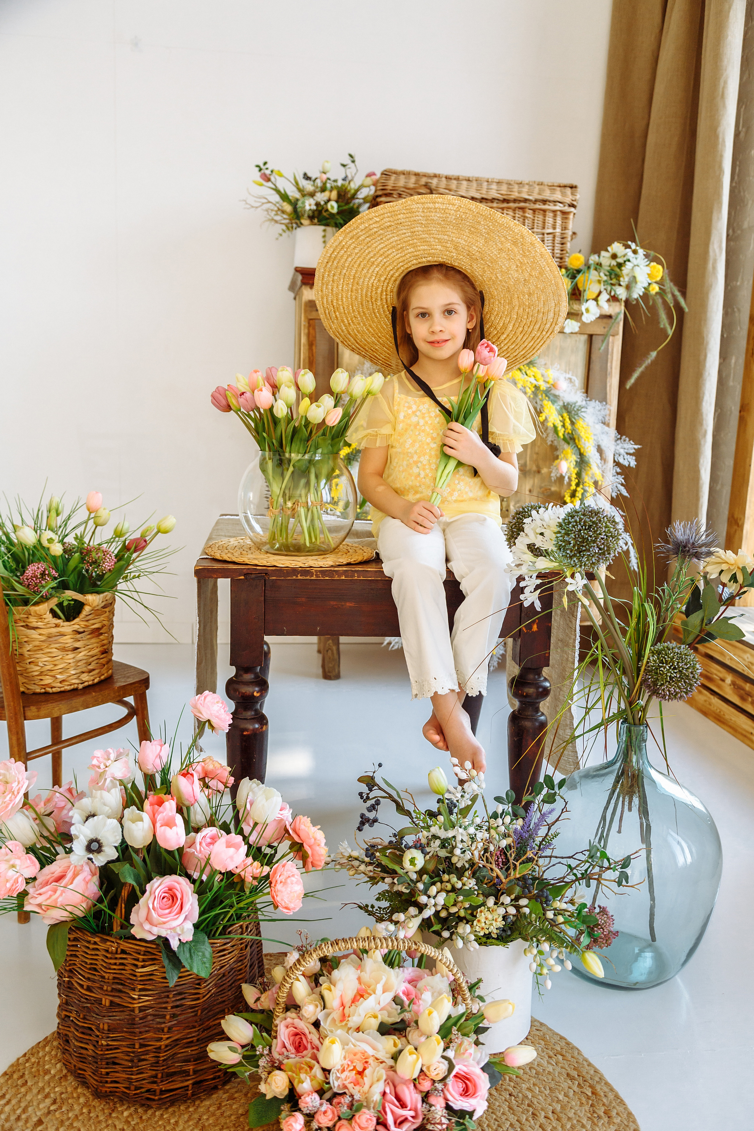 Яна и Аня (фотодень «Весна»). Фотограф новорожденных Тверь Диана Муляева