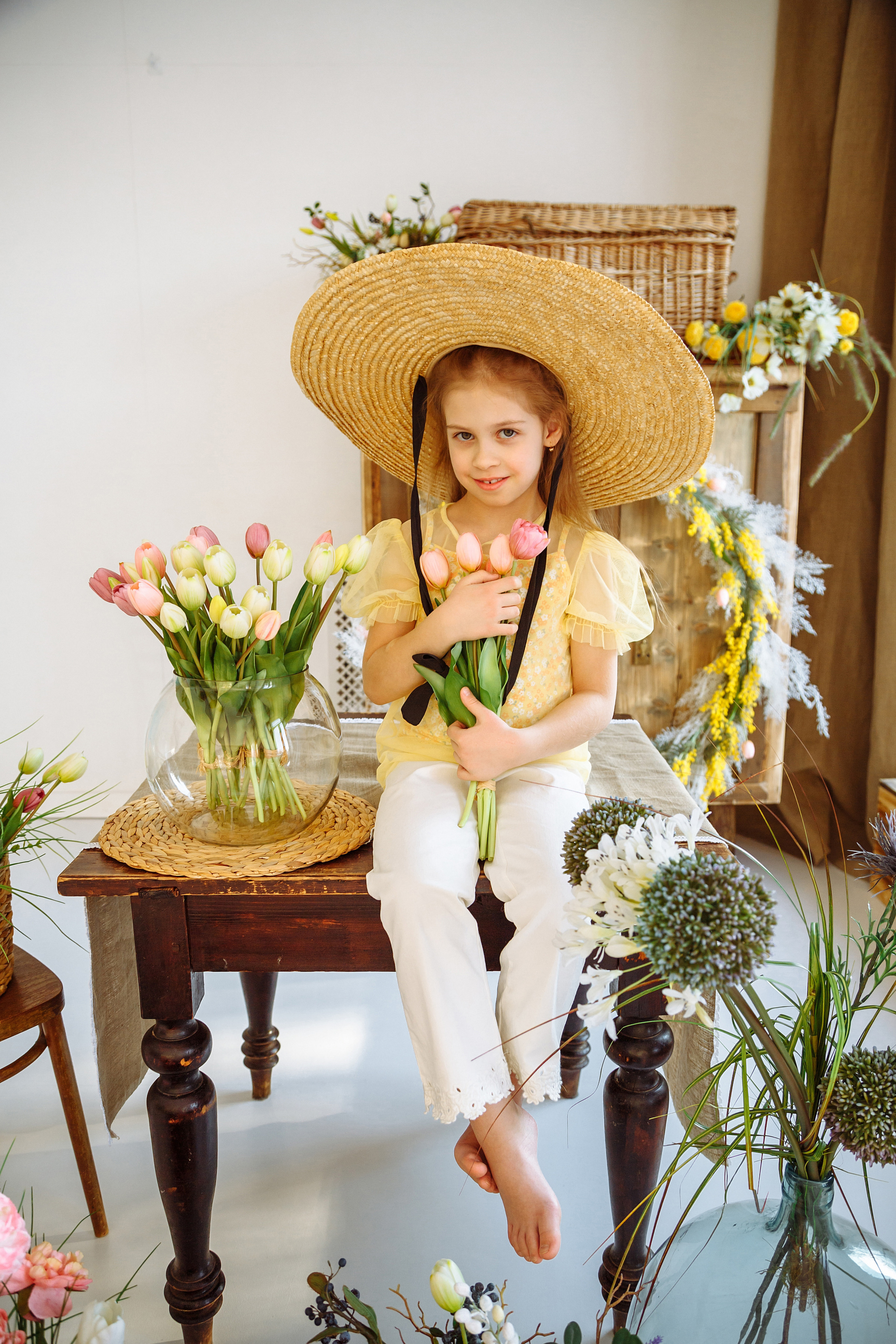 Яна и Аня (фотодень «Весна»). Фотограф новорожденных Тверь Диана Муляева