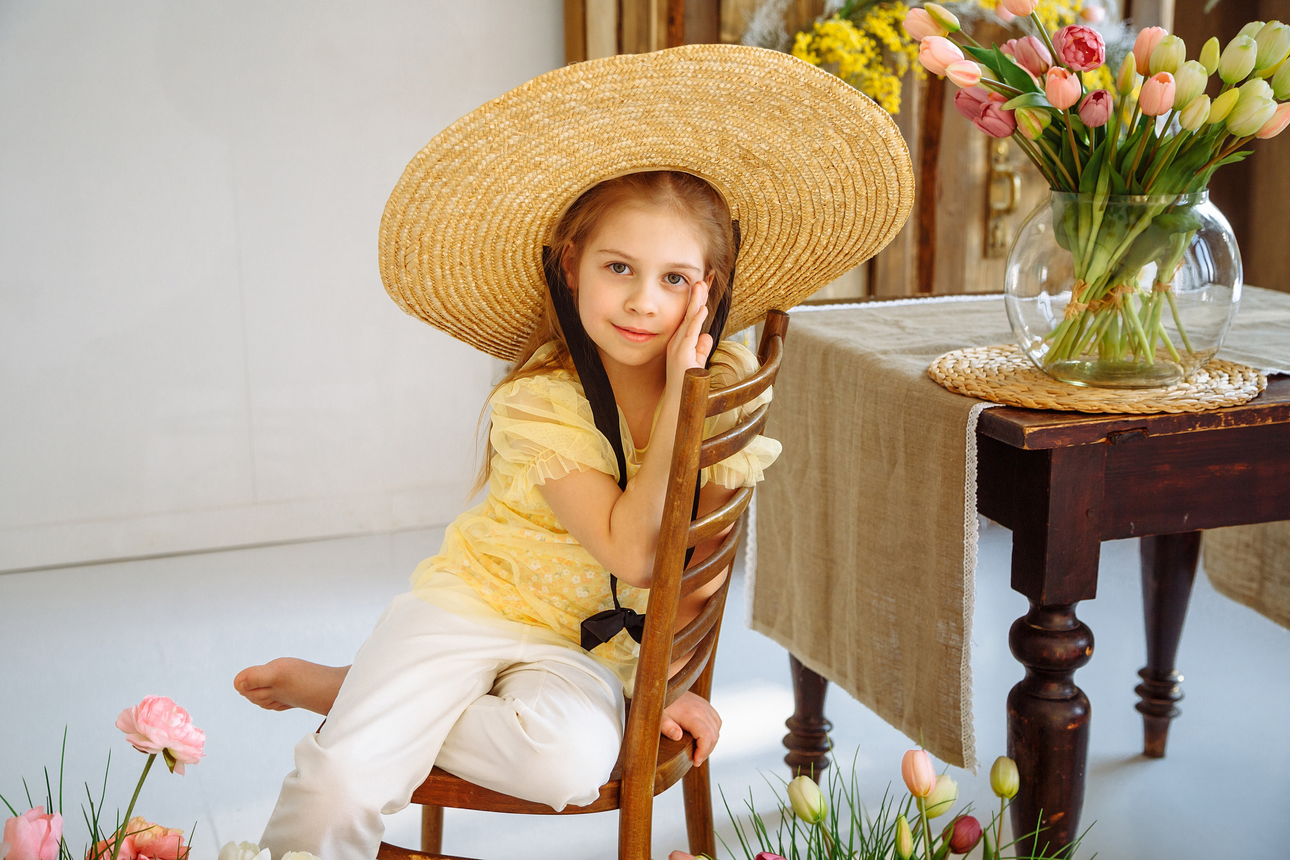 Яна и Аня (фотодень «Весна»). Фотограф новорожденных Тверь Диана Муляева