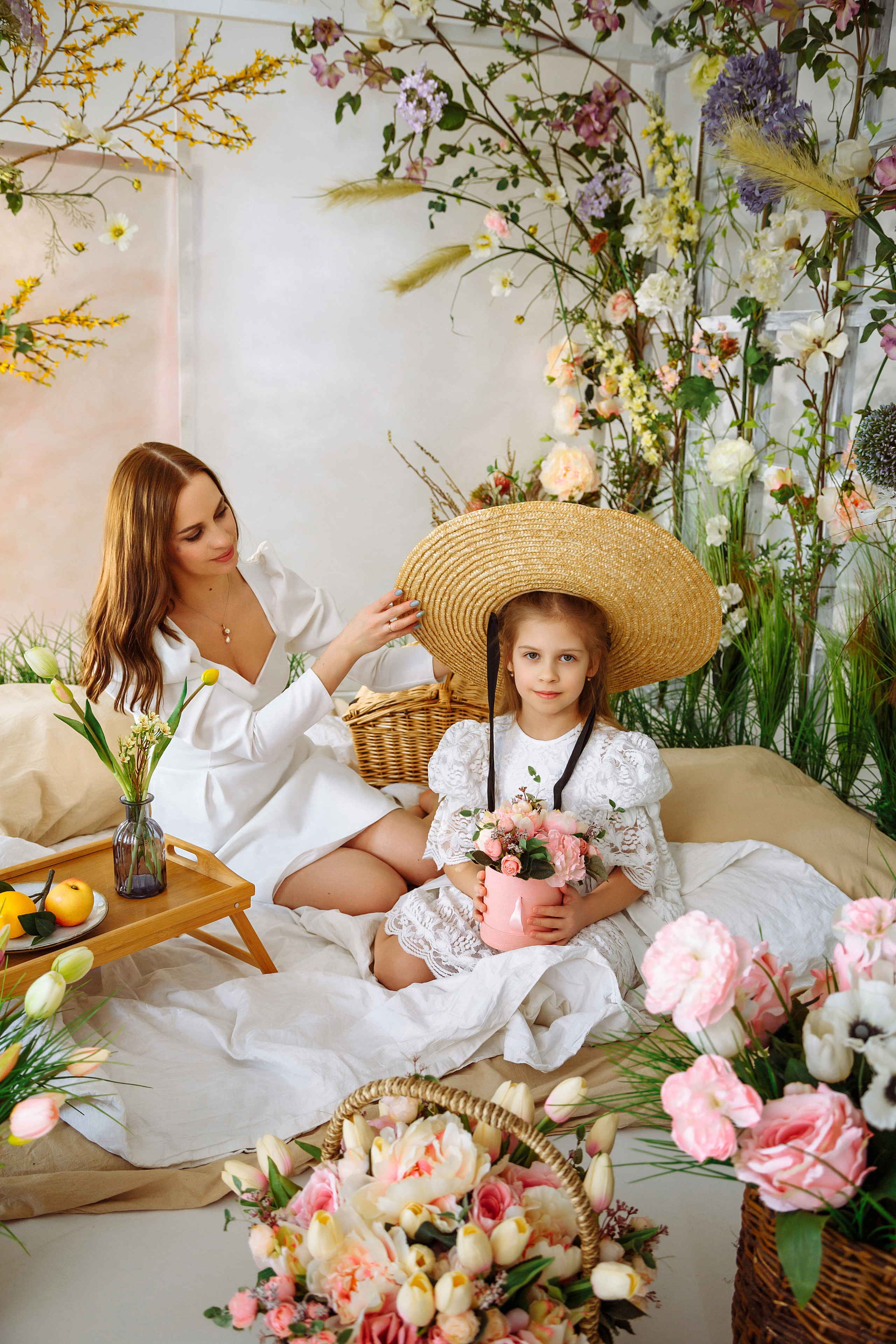 Яна и Аня (фотодень «Весна»). Фотограф новорожденных Тверь Диана Муляева