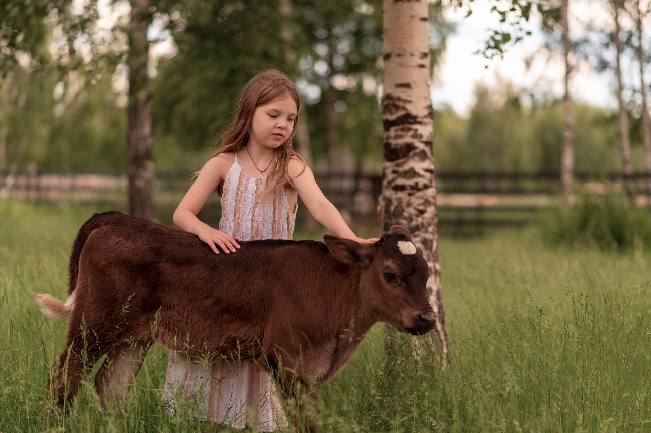 Съёмка детей с животными. Семейный и детский фотограф в Москве Анна Оськина