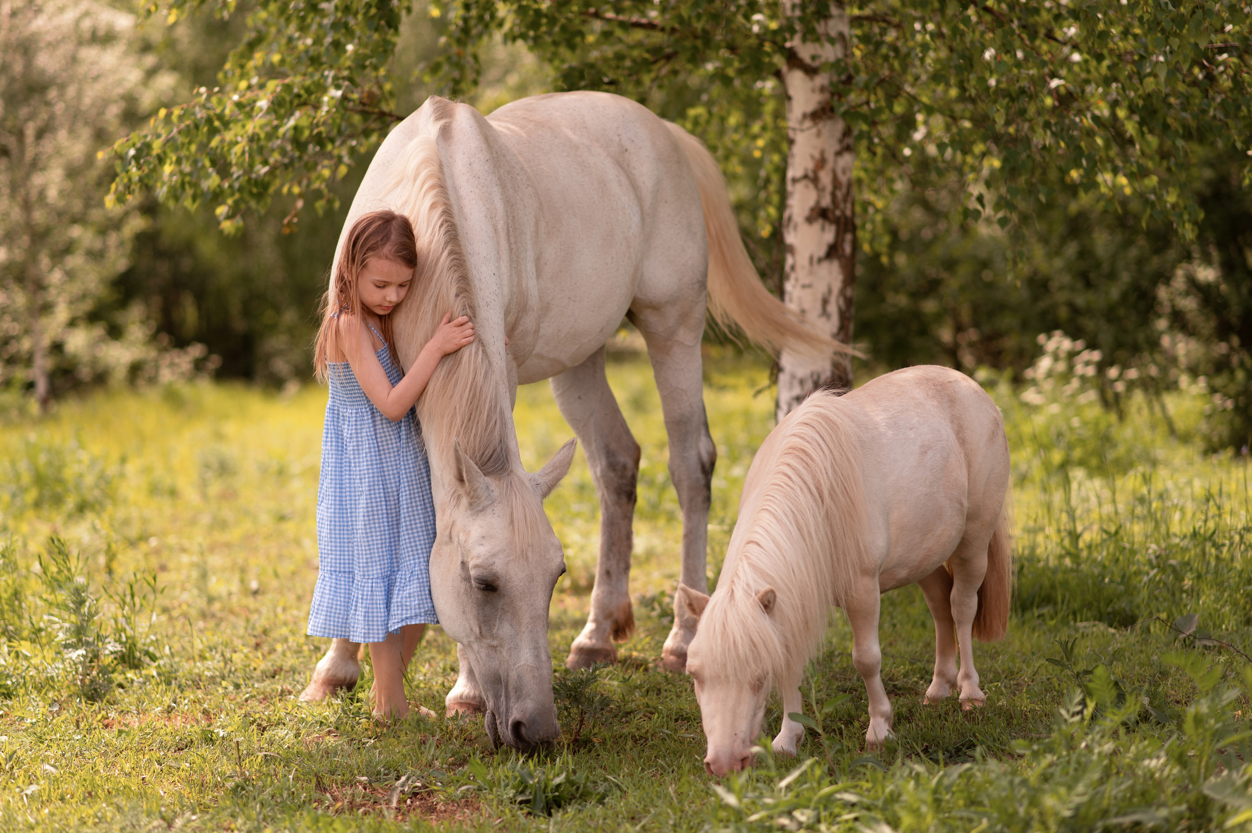 Съёмка детей с животными. Семейный и детский фотограф в Москве Анна Оськина