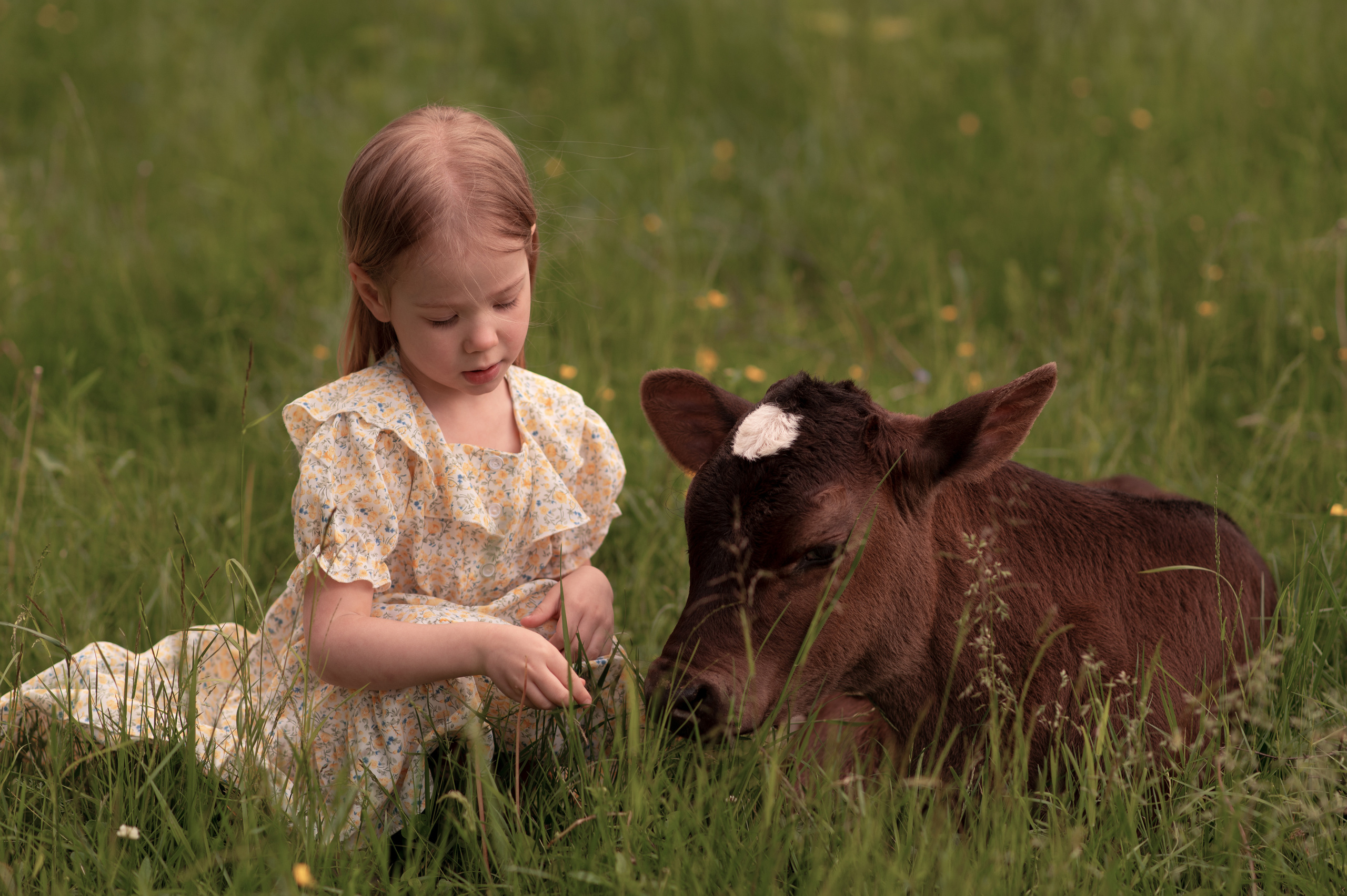 Съёмка детей с животными. Семейный и детский фотограф в Москве Анна Оськина