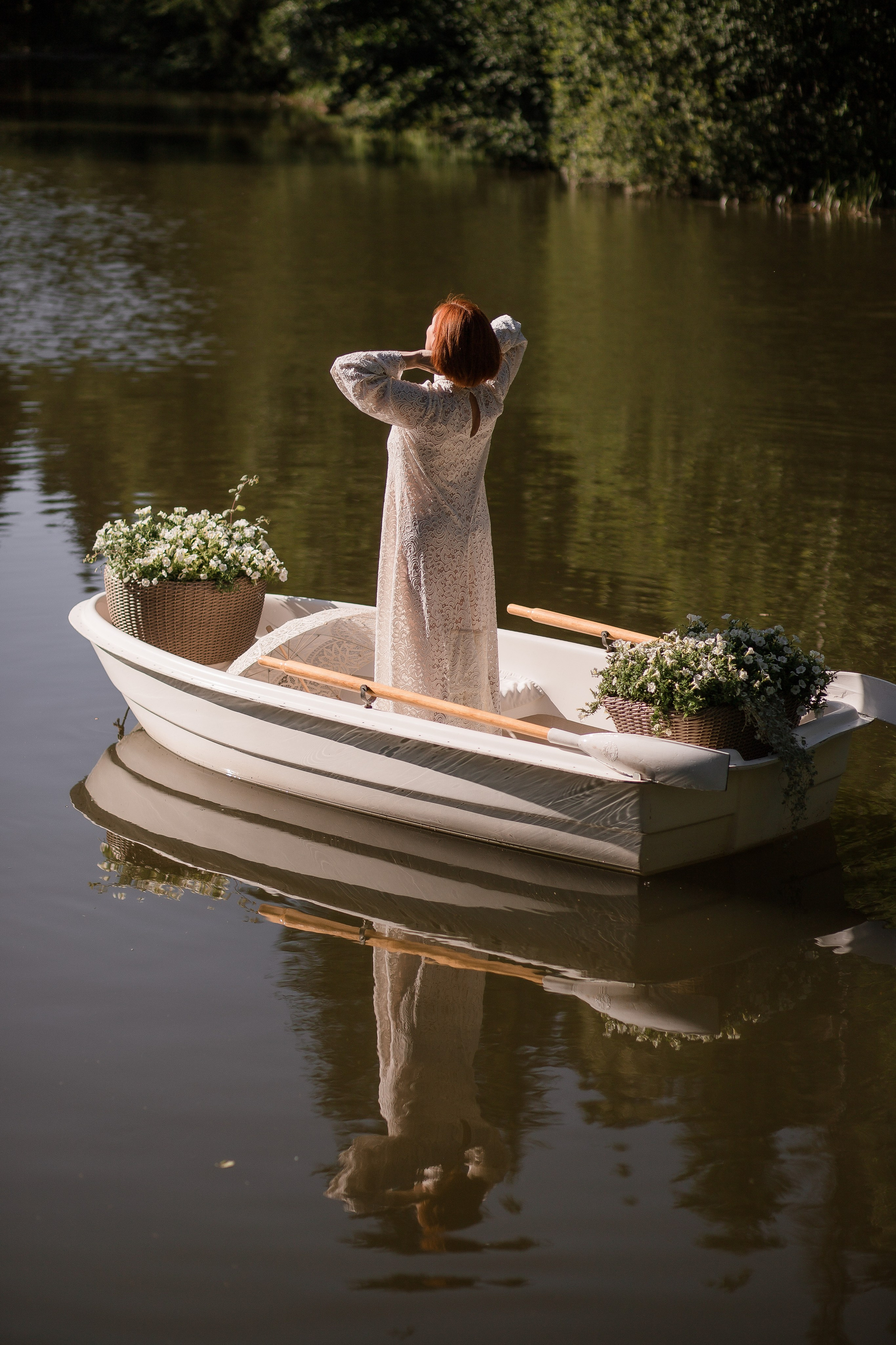 В лодке с цветами. Детский и семейный фотограф, Катерина Дементьева. Город Пермь