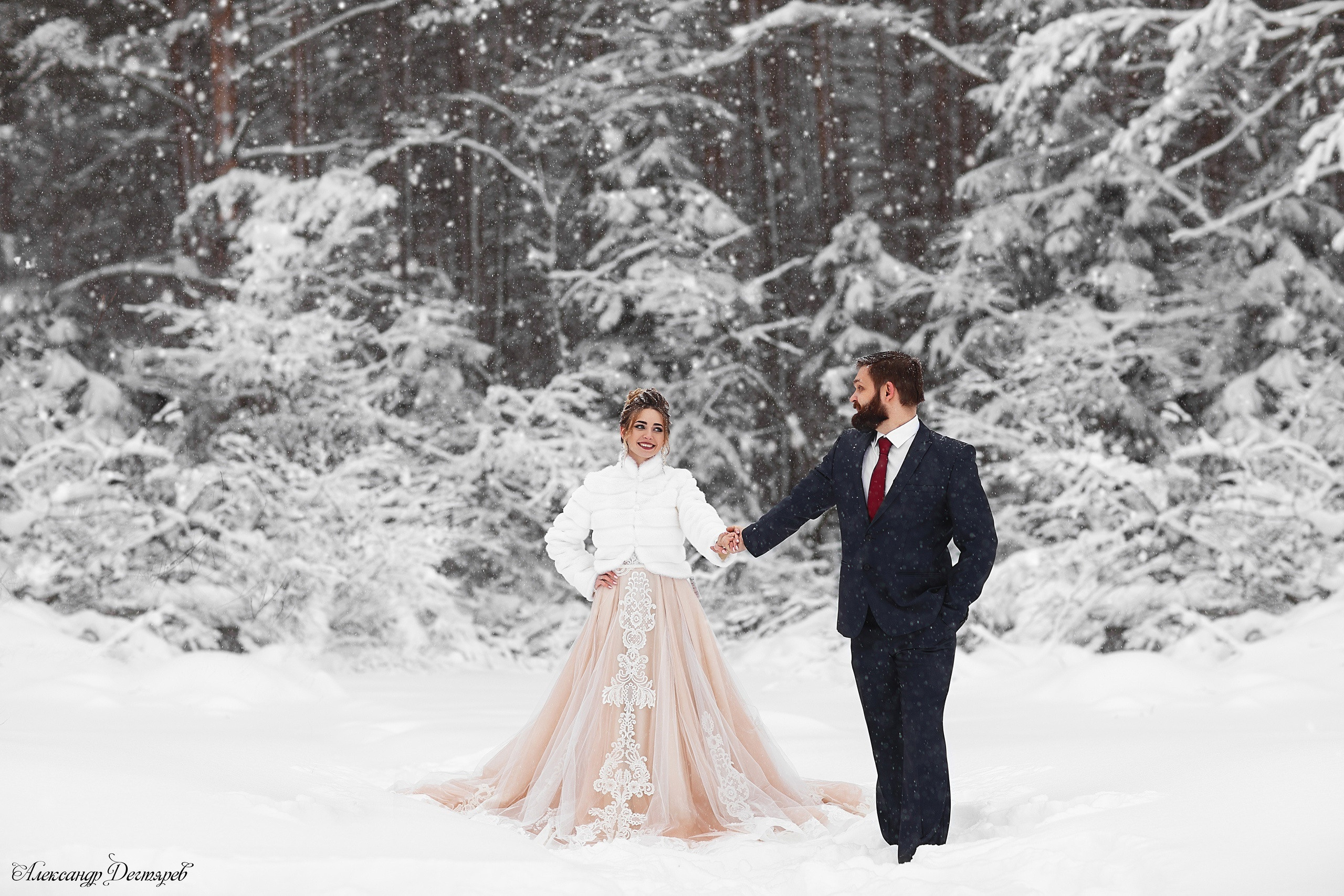 Виктория и Михаил свадьба в Череповце зимой