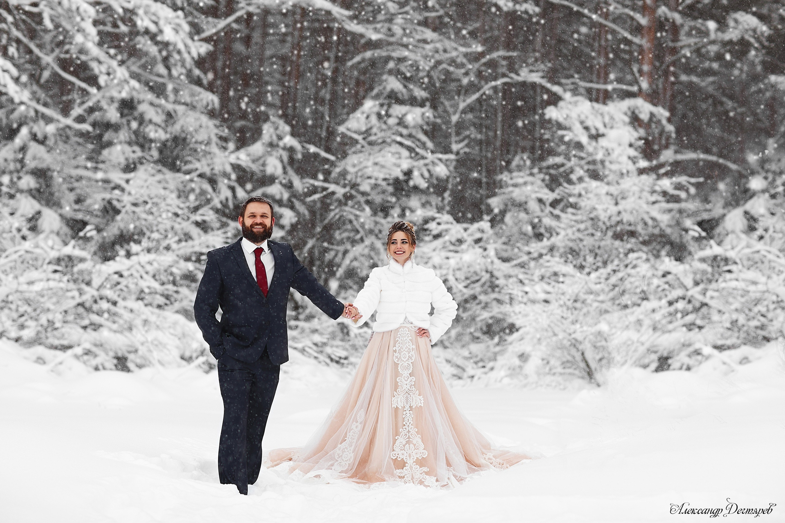 Виктория и Михаил свадьба в Череповце зимой