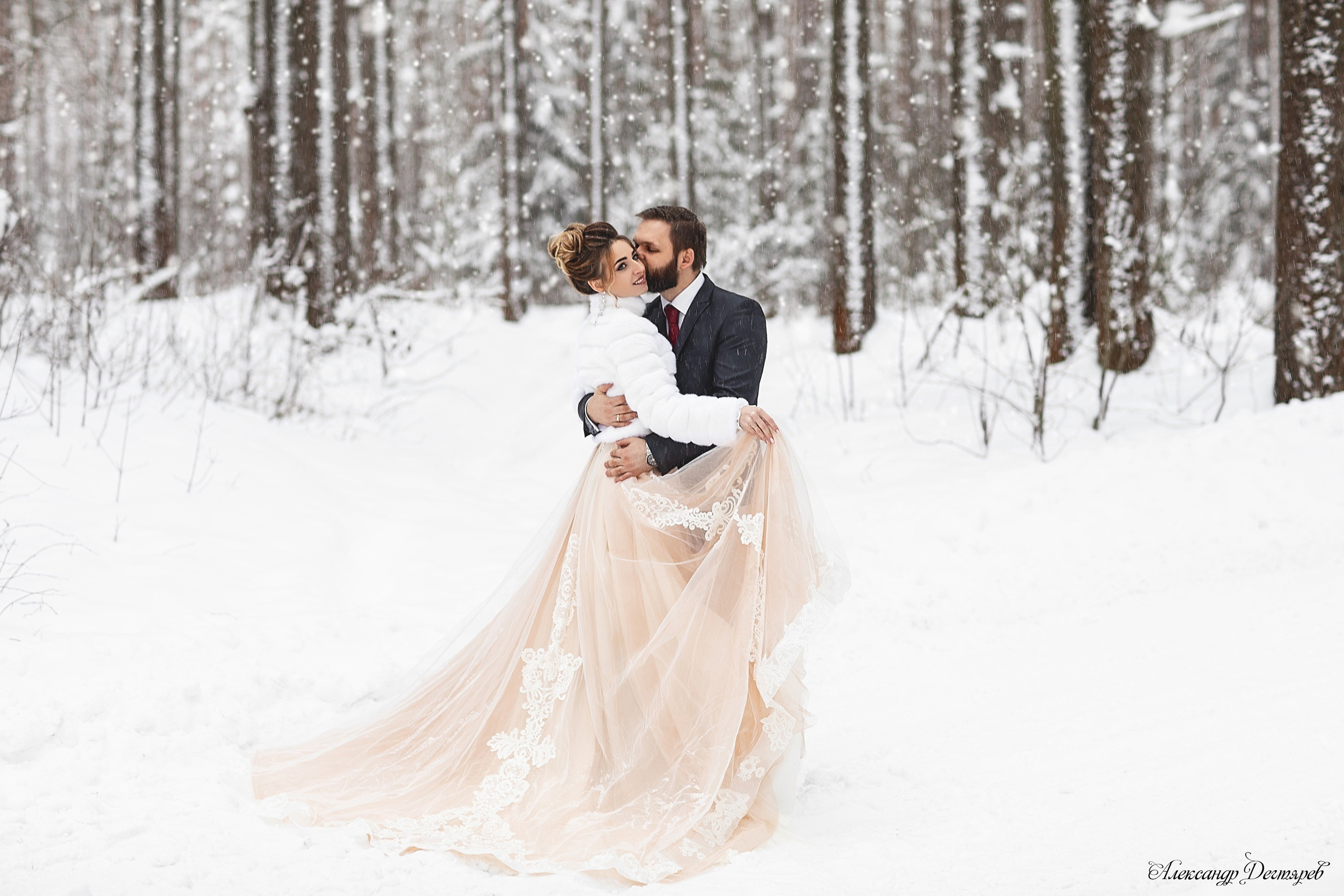 Виктория и Михаил свадьба в Череповце зимой