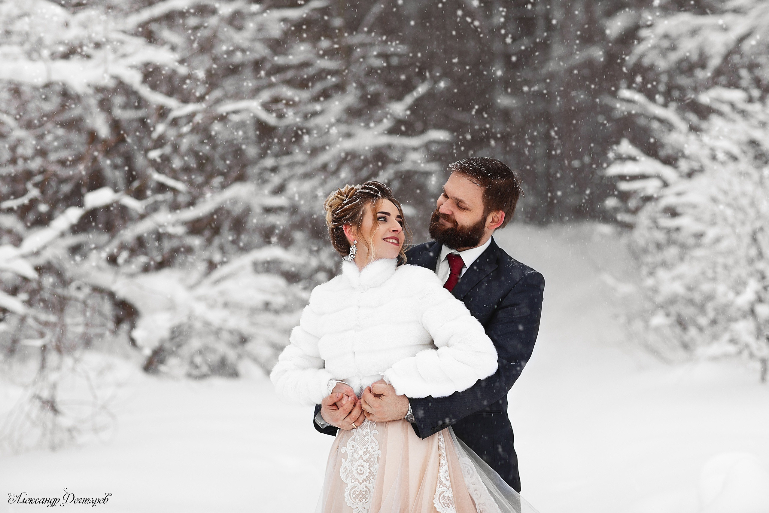 Виктория и Михаил свадьба в Череповце зимой