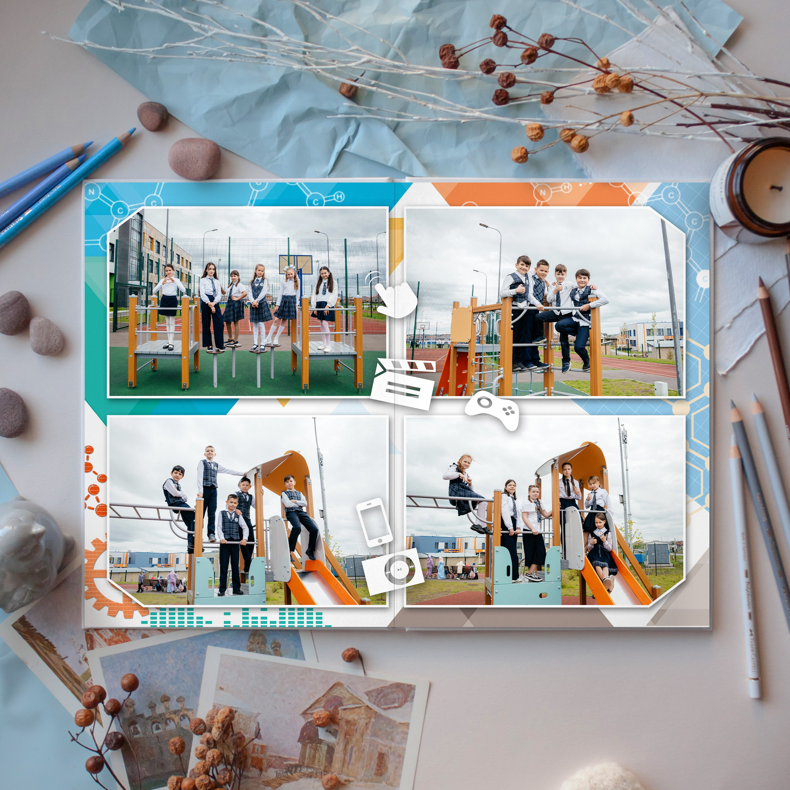 Альбомы для начальной школы. Выпускные фотоальбомы в Казани