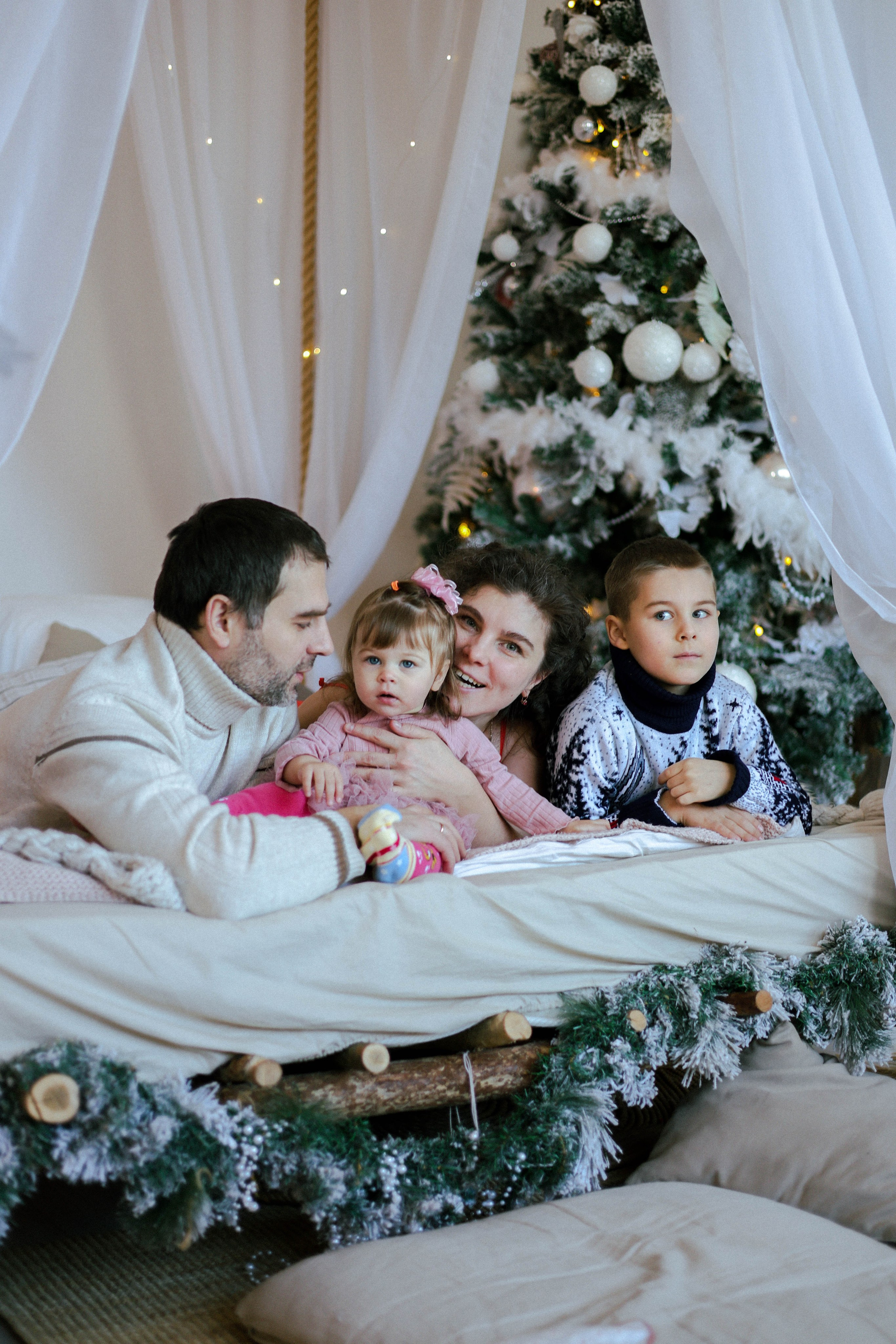 Новогодняя история «Нелля и ее семья». Фотограф в Москве Анастасия Калинина