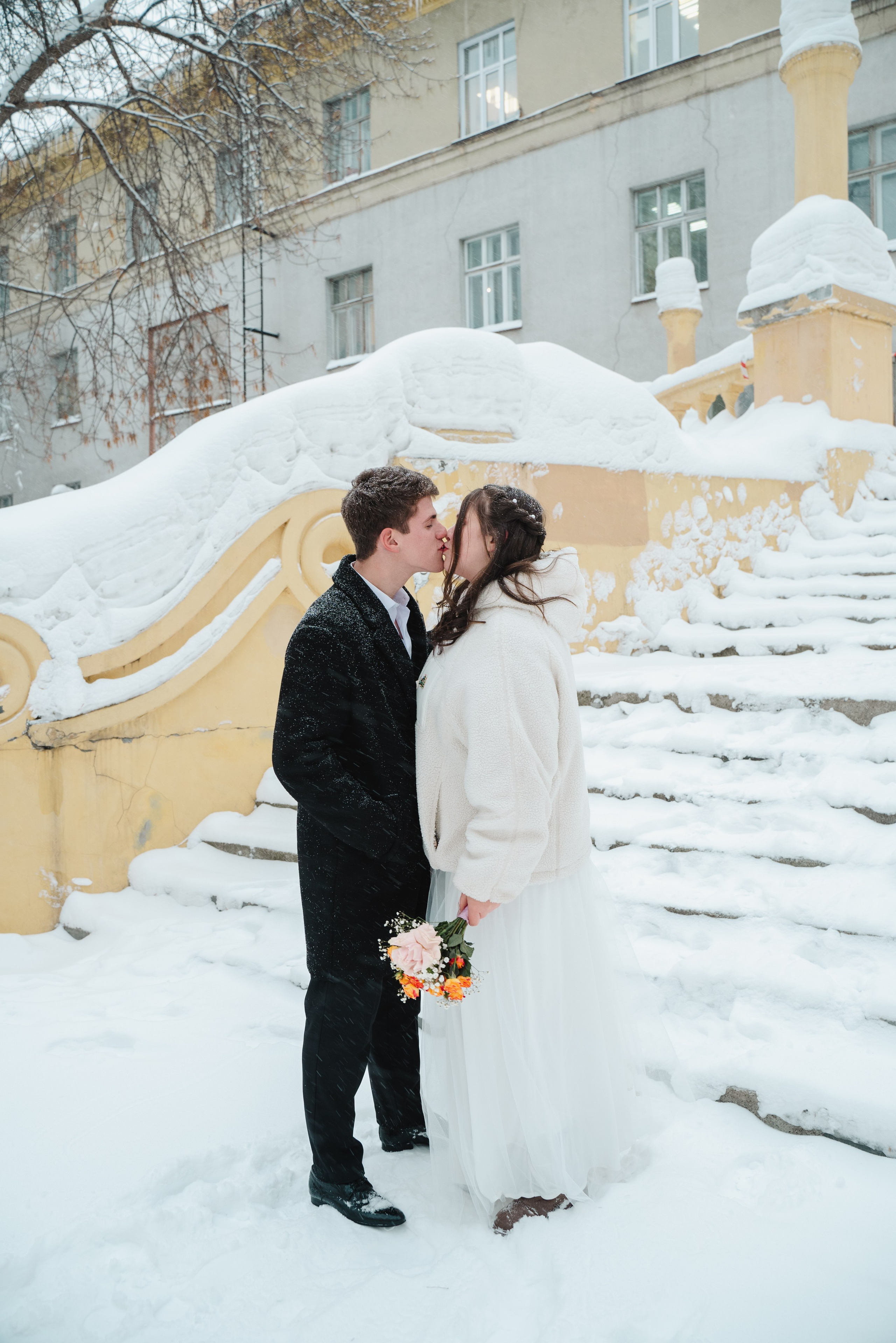 Зимняя прогулка. Свадебный фотограф Новосибирск Мария Раменская