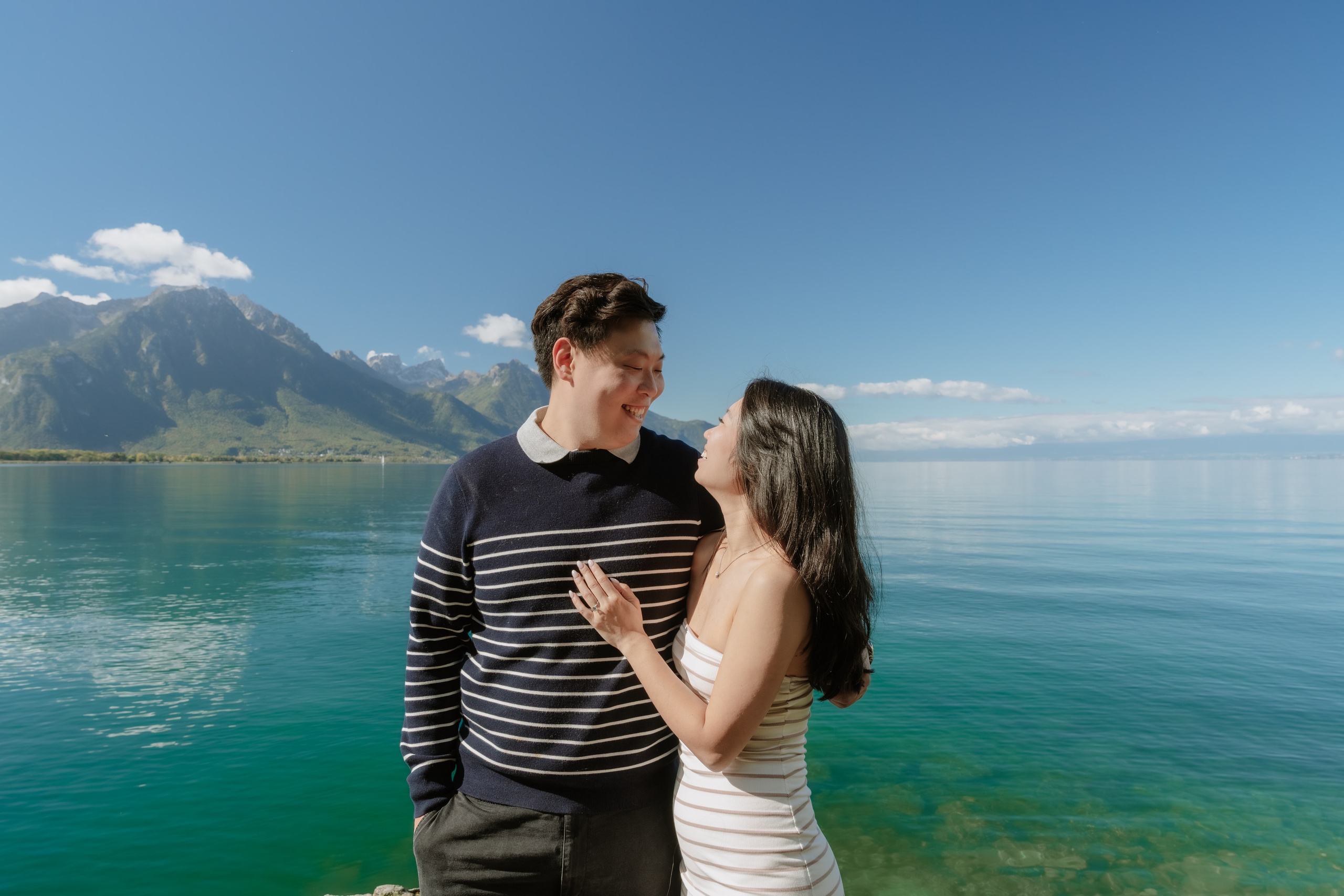 Stephanie & Dominick | Proposal Montreux. Профессиональный свадебный фотограф в Женеве и Швейцарии | Таня Вовчецкая