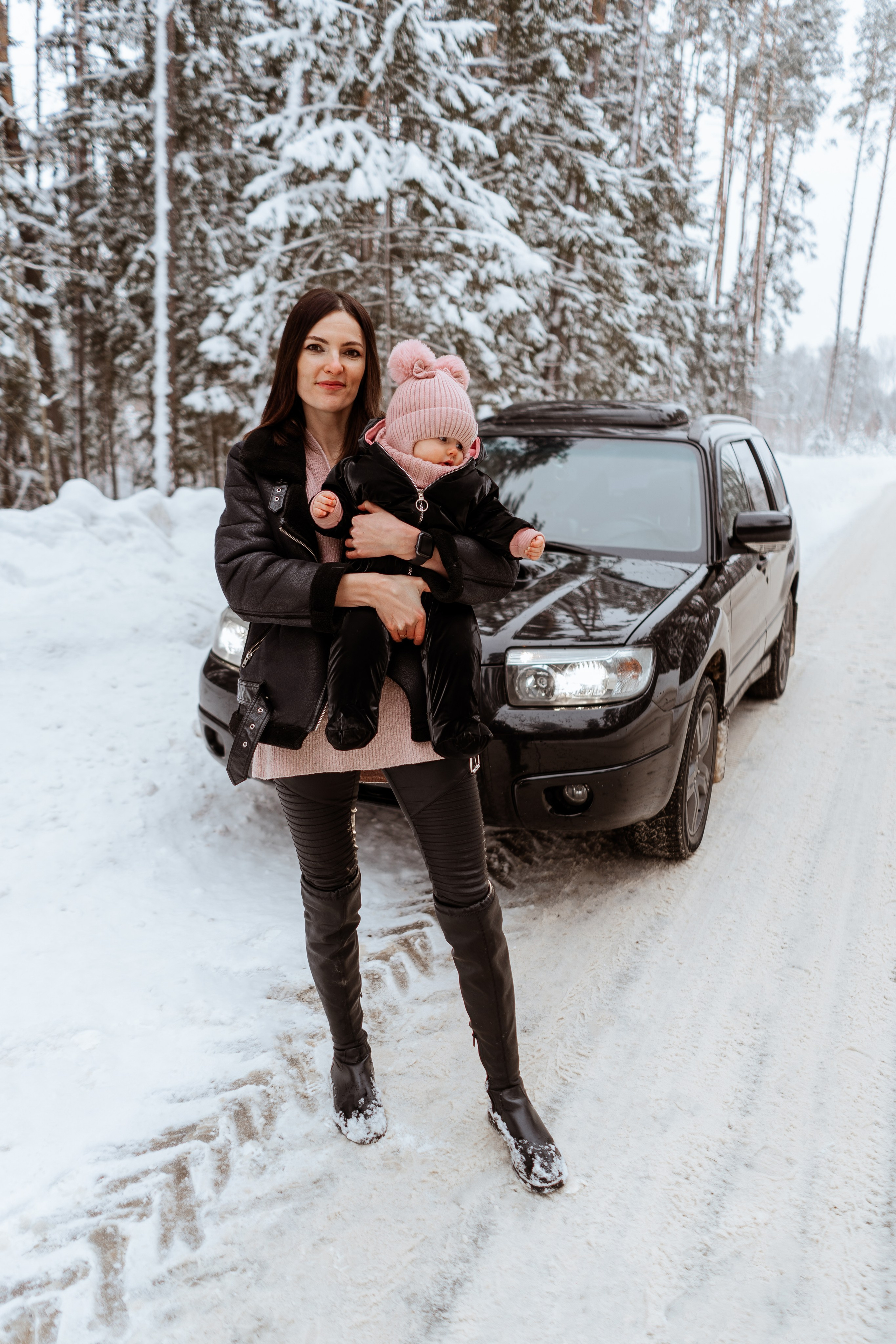 Семейная фотосессия Екатерины и малышки Даши в Калуге