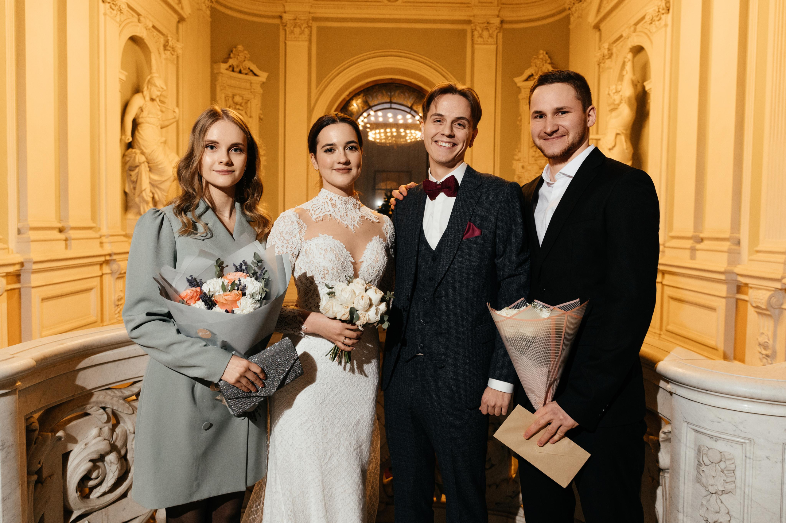 Снежный Питер, свадьба Даниила и Екатерины. Свадебные, портретные и семейные фотографы в Петербурге