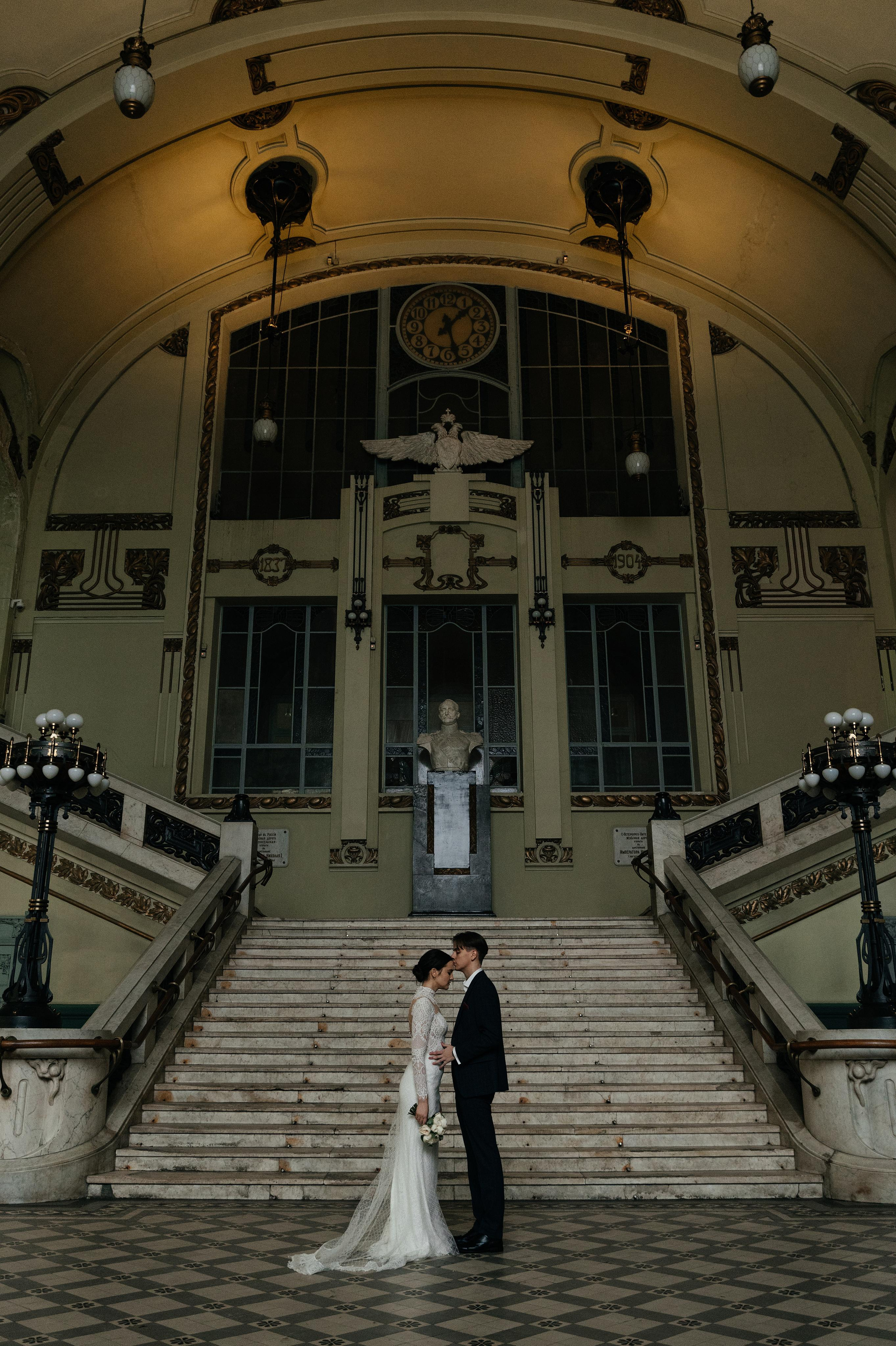 Снежный Питер, свадьба Даниила и Екатерины. Свадебные, портретные и семейные фотографы в Петербурге