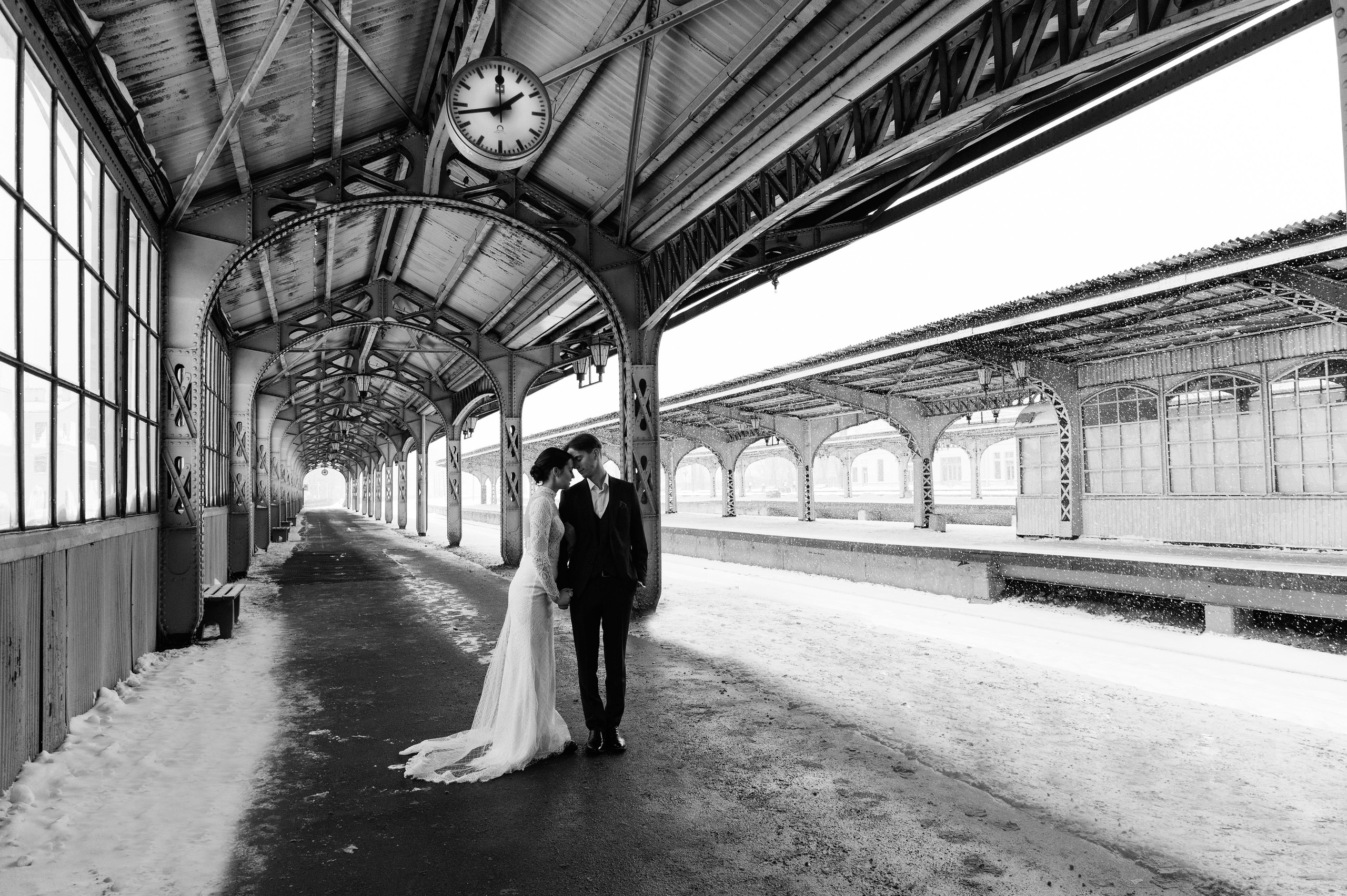 Снежный Питер, свадьба Даниила и Екатерины. Свадебные, портретные и семейные фотографы в Петербурге