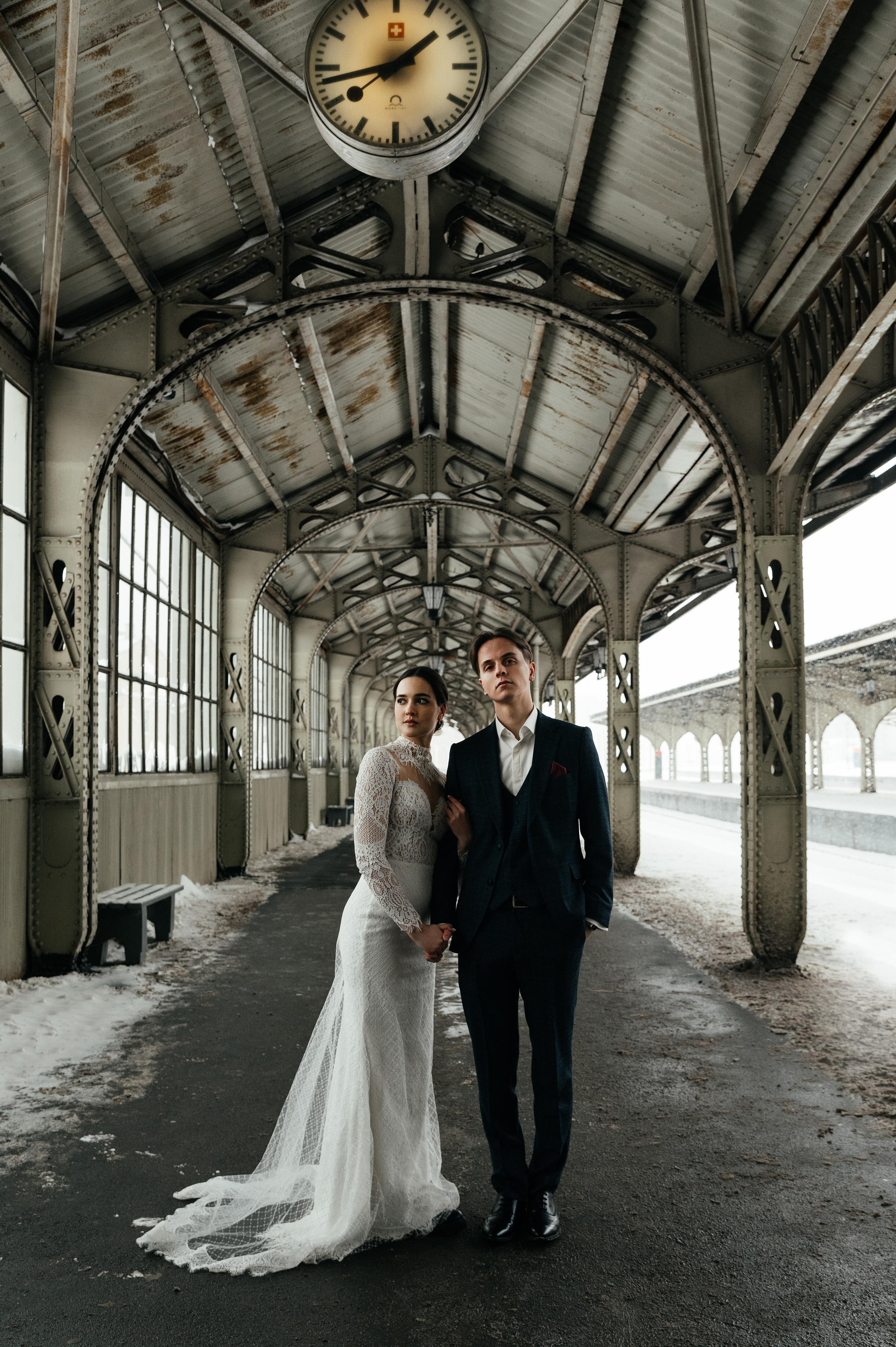 Снежный Питер, свадьба Даниила и Екатерины. Свадебные, портретные и семейные фотографы в Петербурге