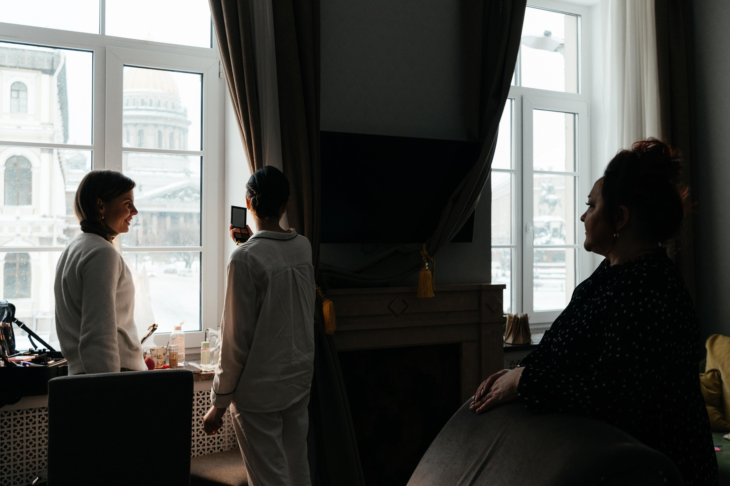 Снежный Питер, свадьба Даниила и Екатерины. Свадебные, портретные и семейные фотографы в Петербурге