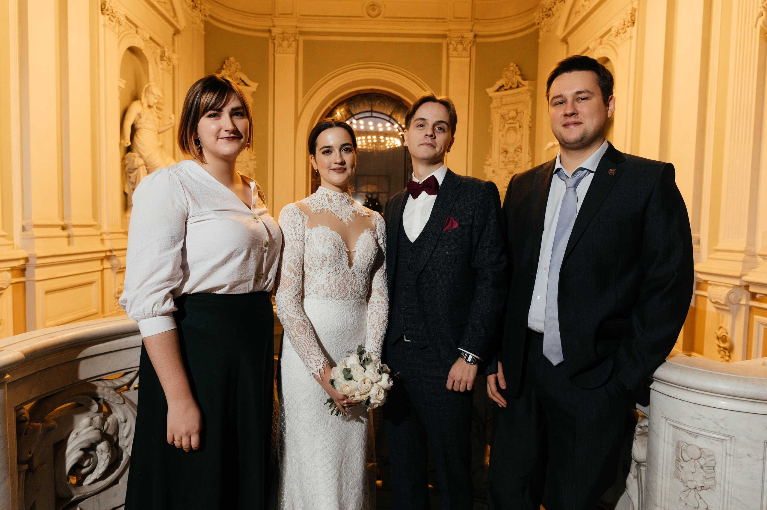 Снежный Питер, свадьба Даниила и Екатерины. Свадебные, портретные и семейные фотографы в Петербурге