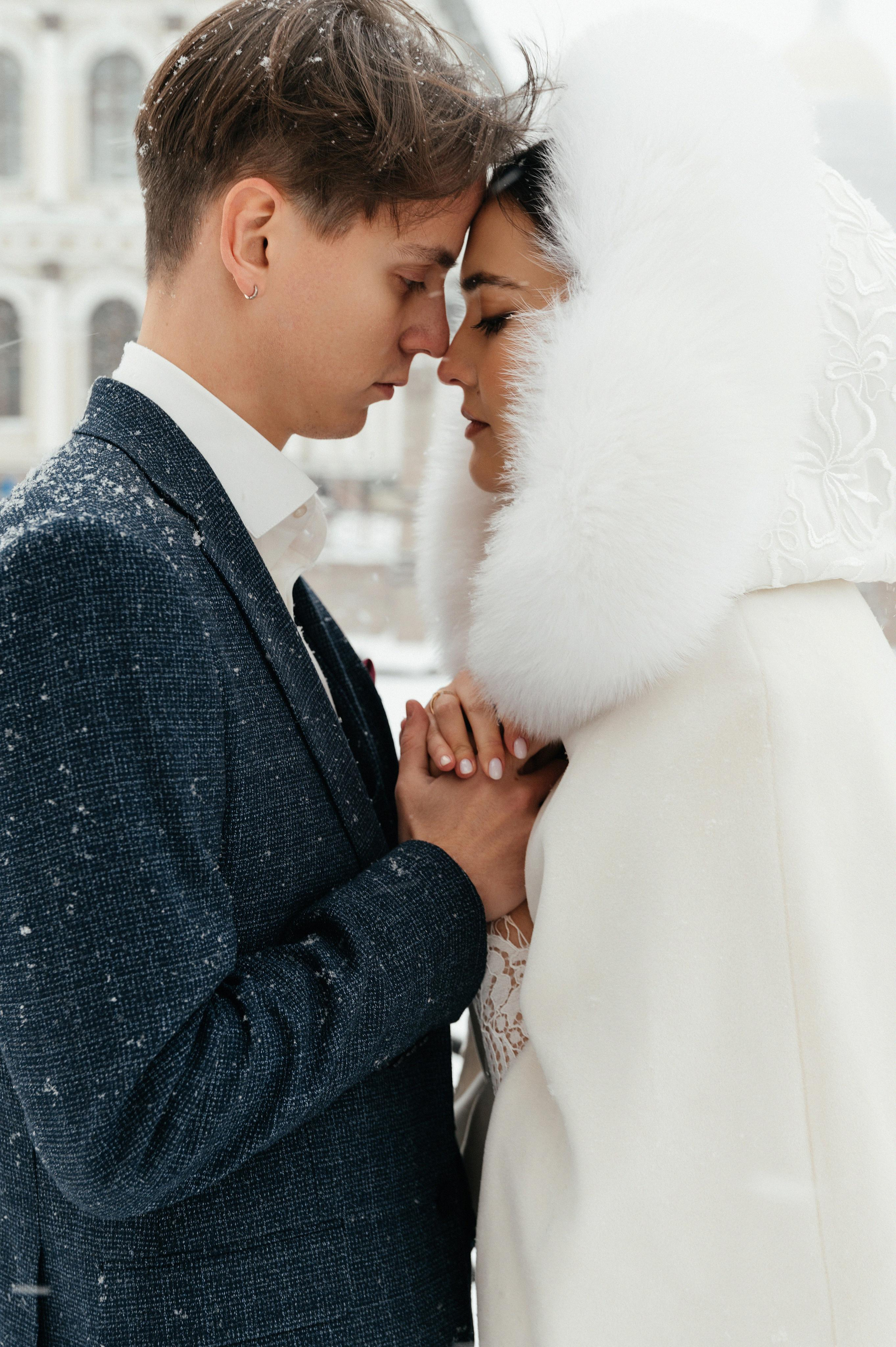 Снежный Питер, свадьба Даниила и Екатерины. Свадебные, портретные и семейные фотографы в Петербурге