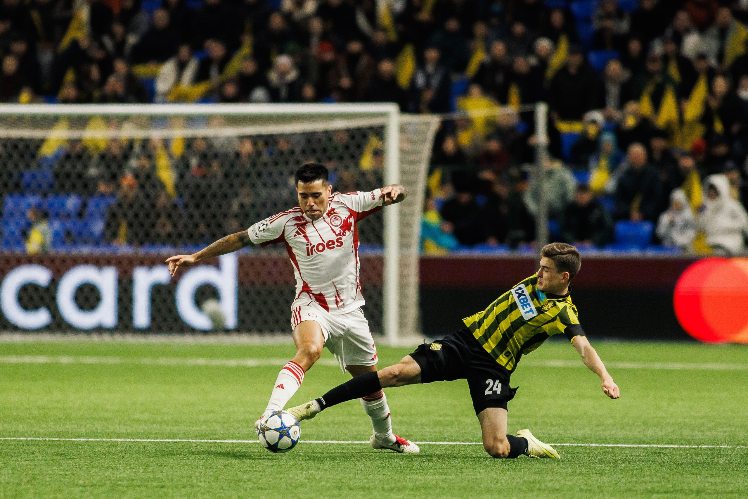 UEFA Champions League 25/26 Kairat — Olympiacos. Photographer Danil Aykin