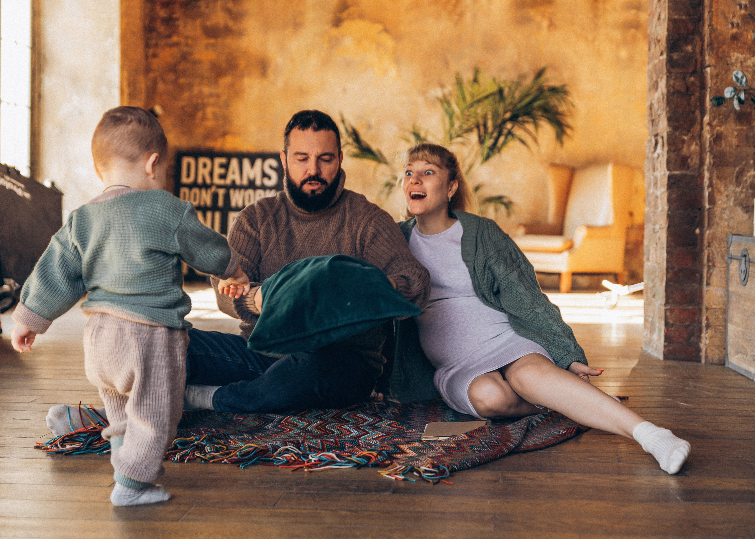 Оля, Леша и Димулька. Семейный фотограф В Москве Александра Дейкун