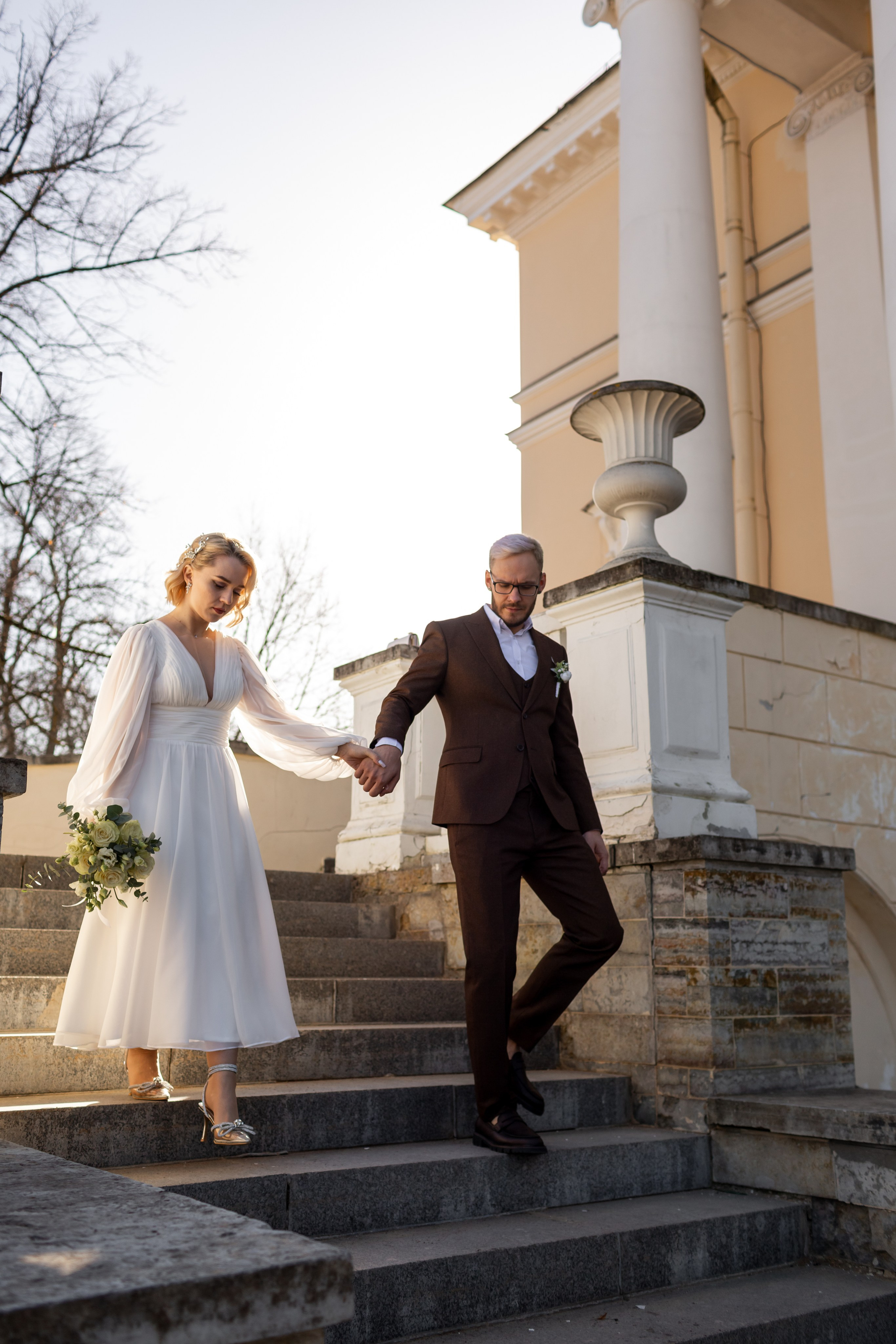 Свадебная фотосессия в Пушкине. Свадебный фотограф Кирилл Белый